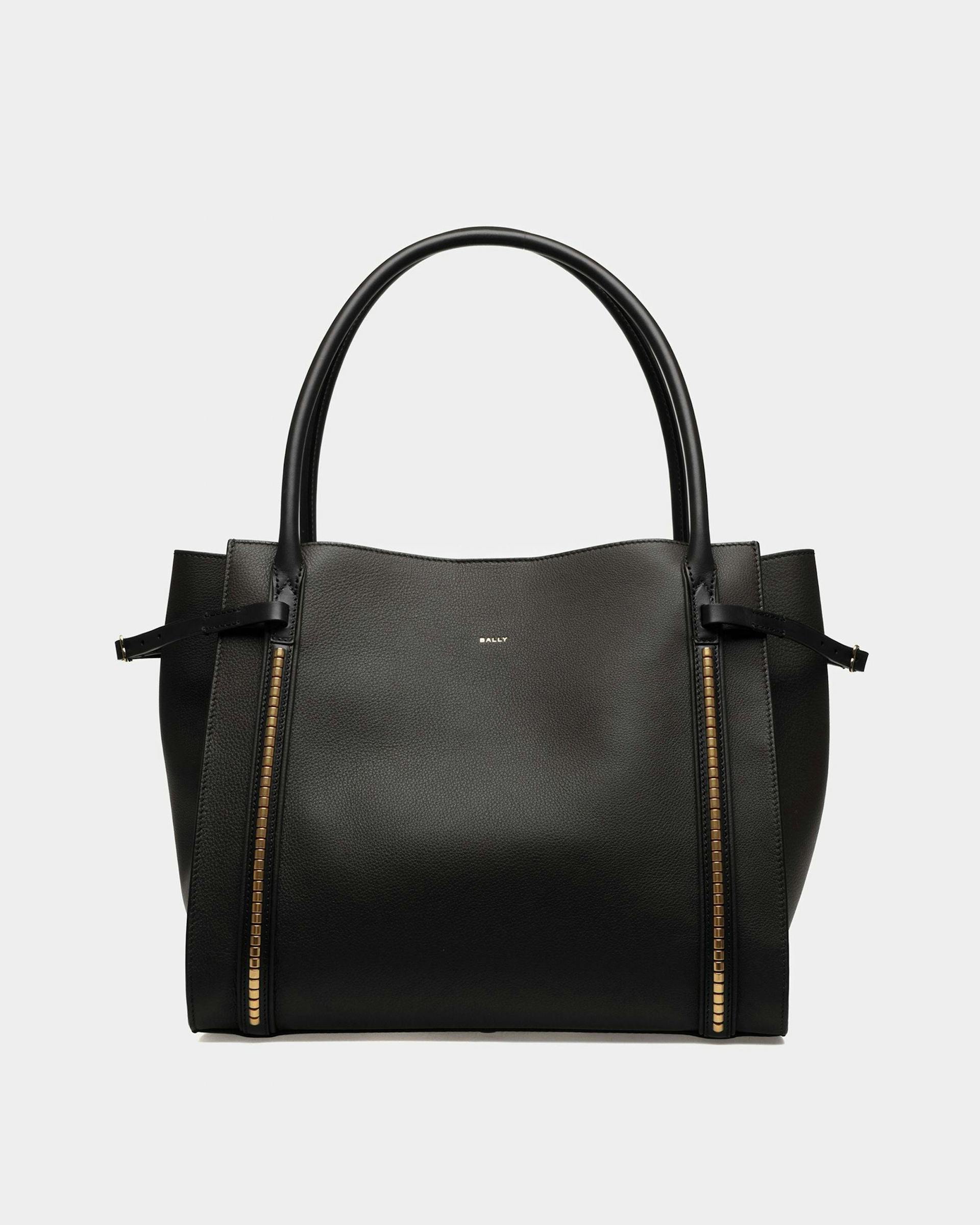 Chesney Large Tote Bag In Black Leather - Women's - Bally - 01
