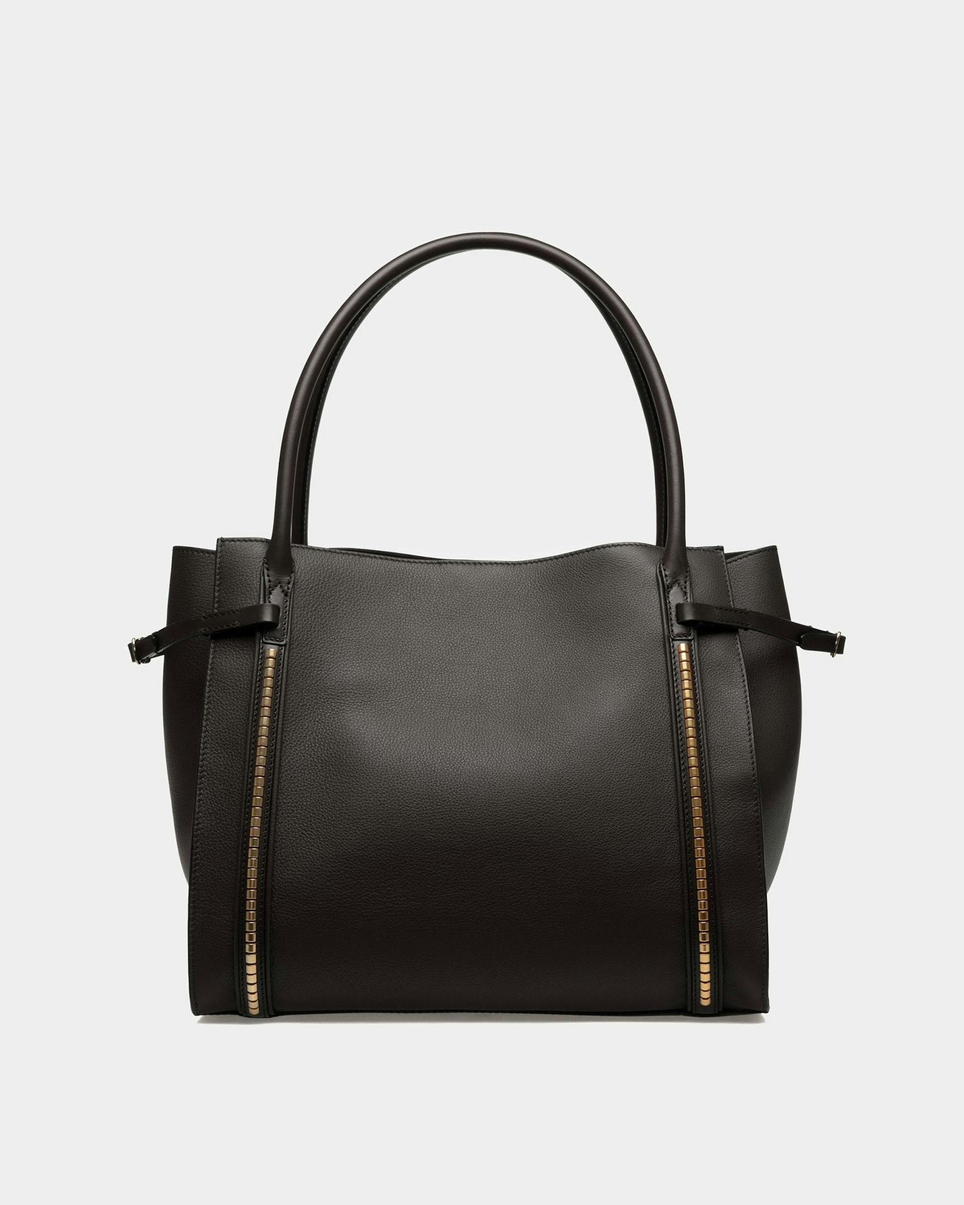 Chesney Large Tote Bag In Black Leather - Women's - Bally - 03
