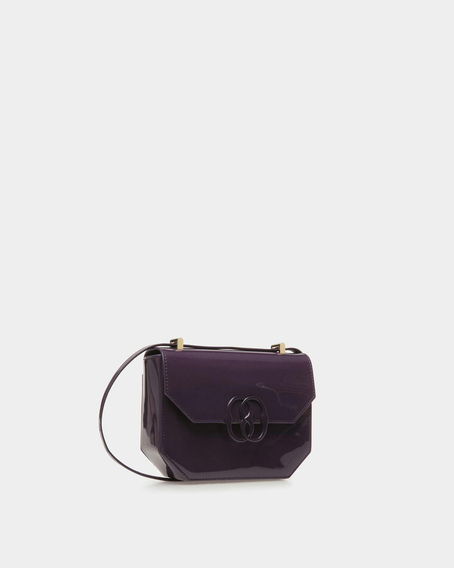 Emblem Minibag In Orchid Leather - Women's - Bally - 03