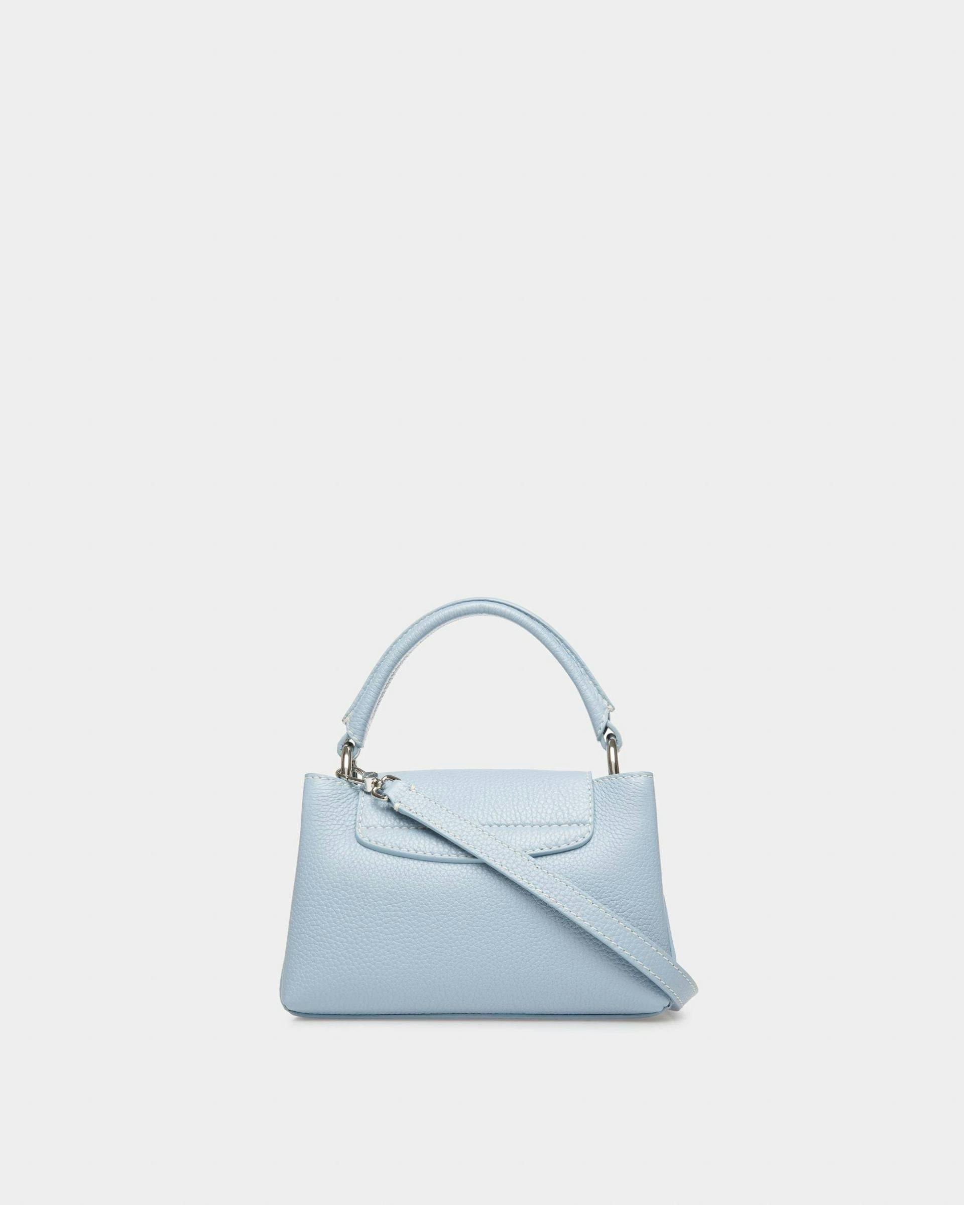Layka XS Leather Minibag In Light Blue - Women's - Bally - 03