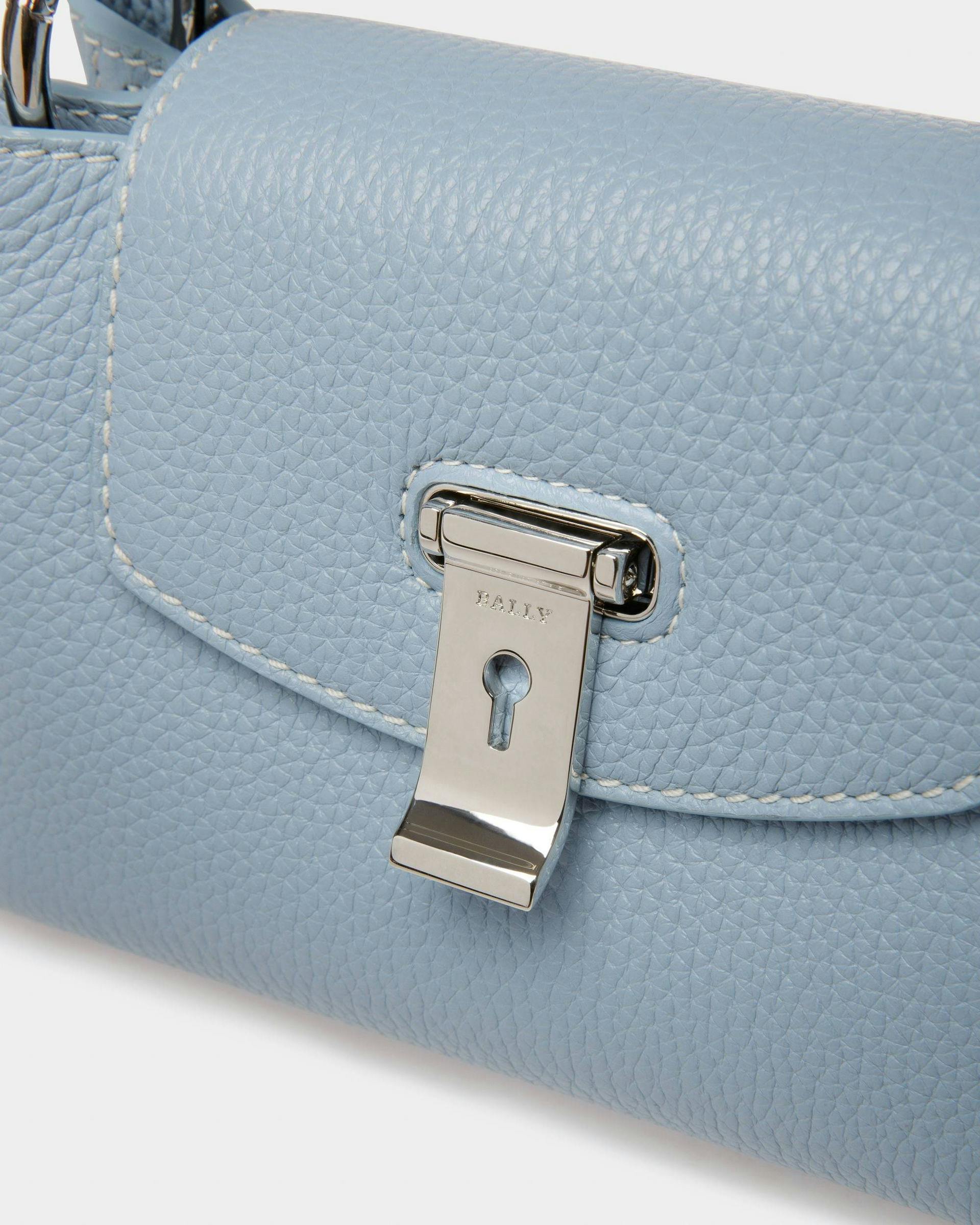 Layka XS Leather Minibag In Light Blue - Women's - Bally - 05