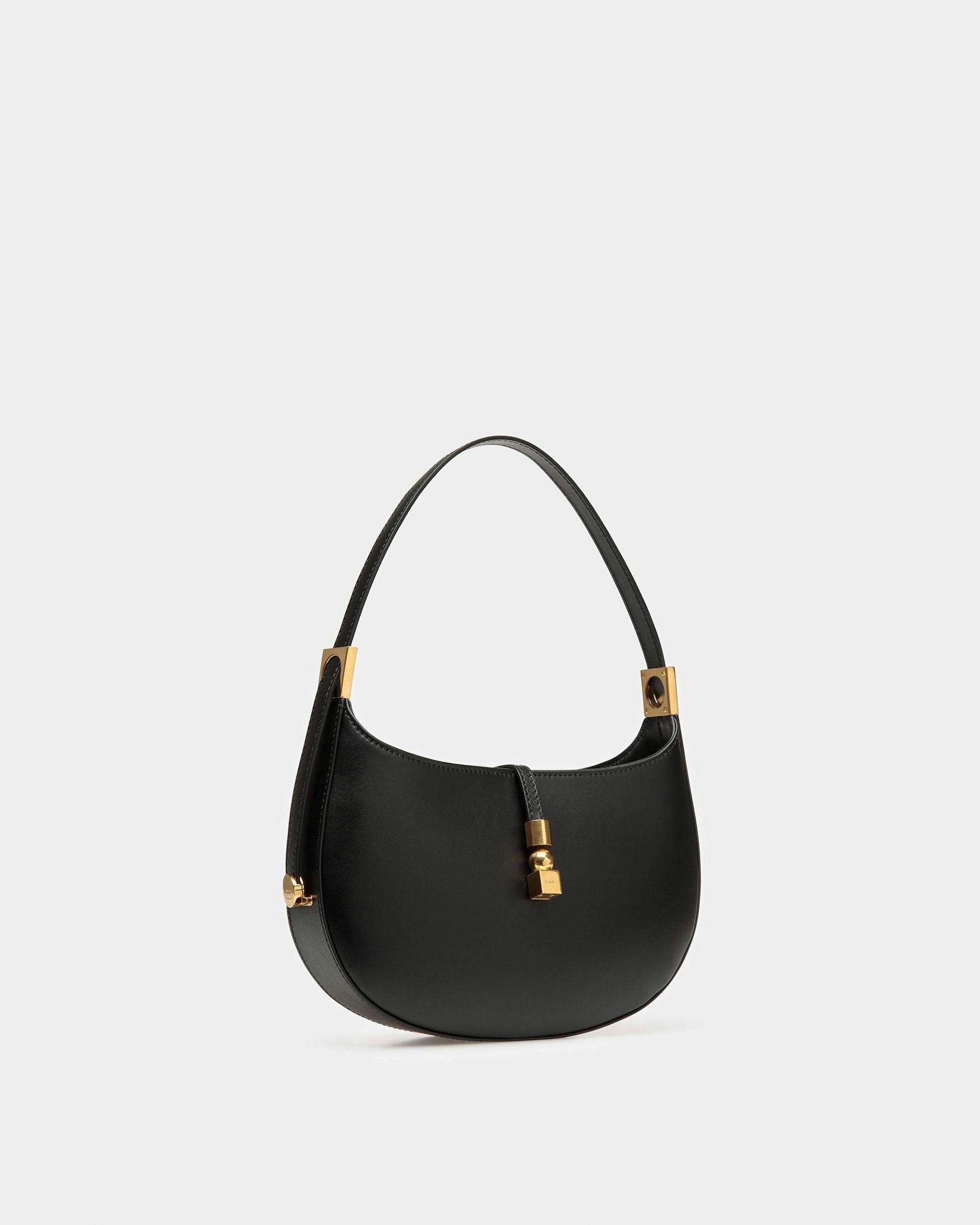 Block Shoulder Bag In Plain Leather - Women's - Bally - 05