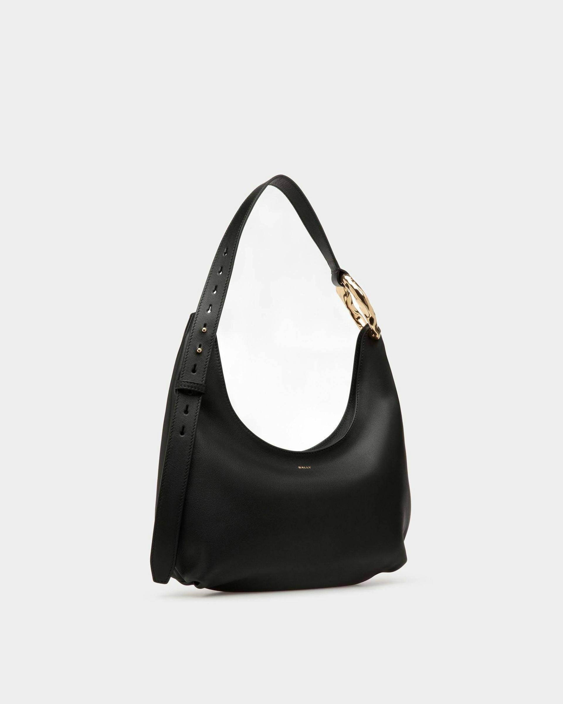 Baroque Hobo Bag In Black Leather - Women's - Bally - 04