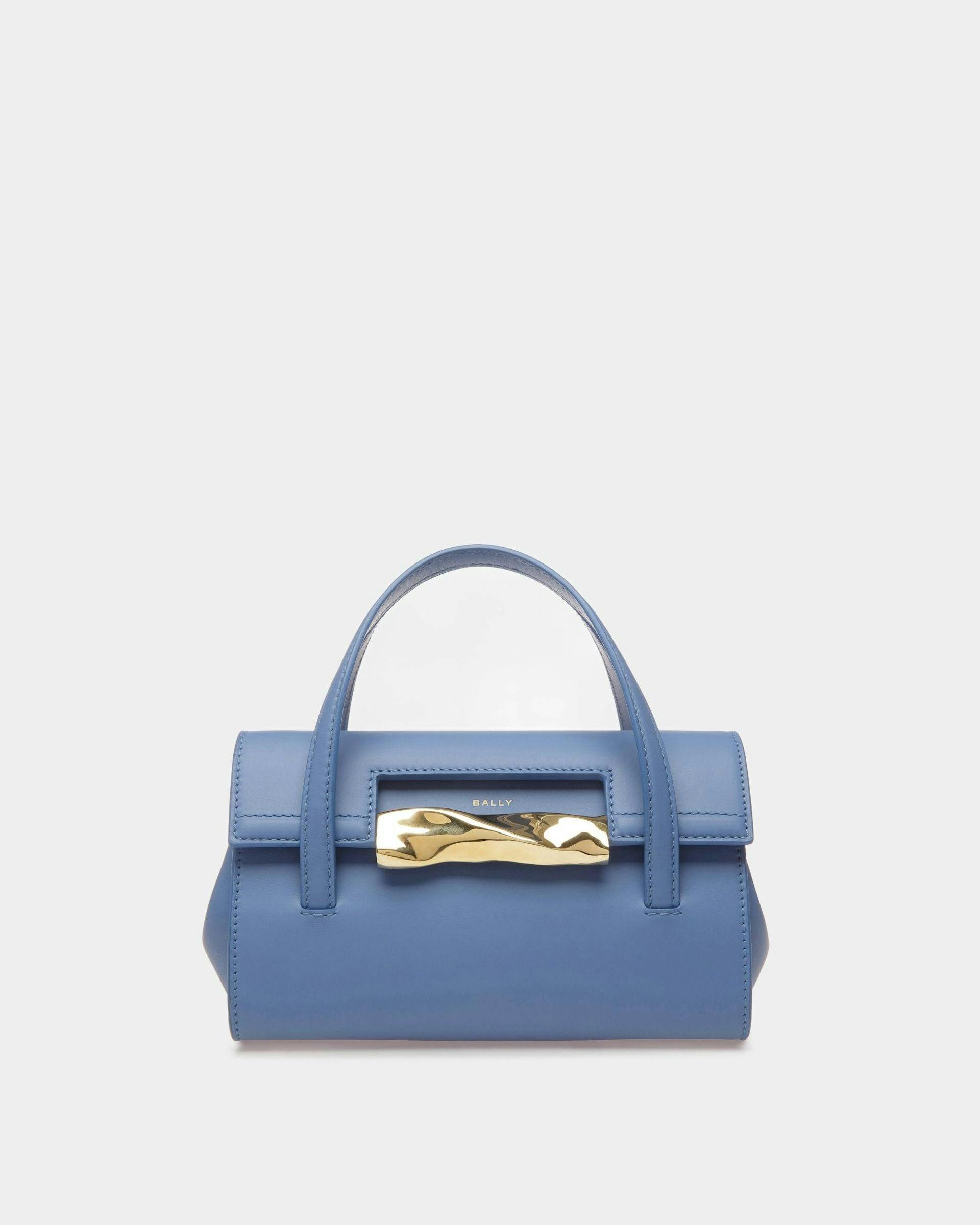 Baroque Minibag In Blue Kiss Leather - Women's - Bally - 01