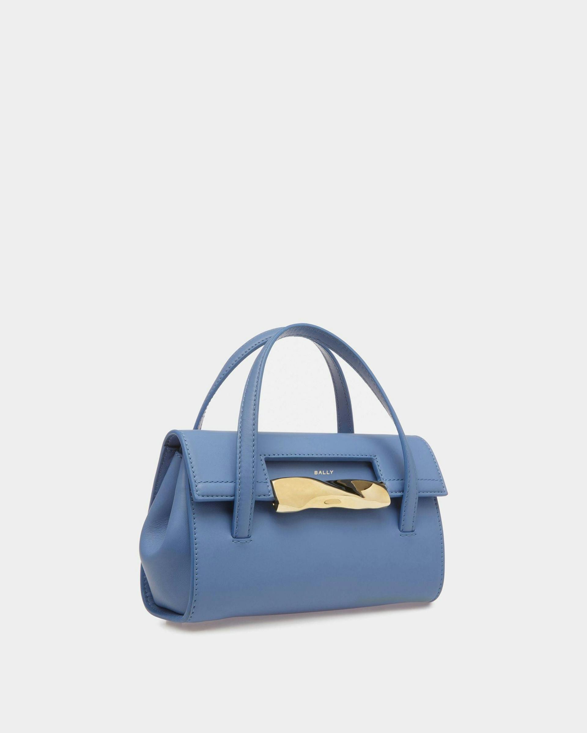 Baroque Minibag In Blue Kiss Leather - Women's - Bally - 04