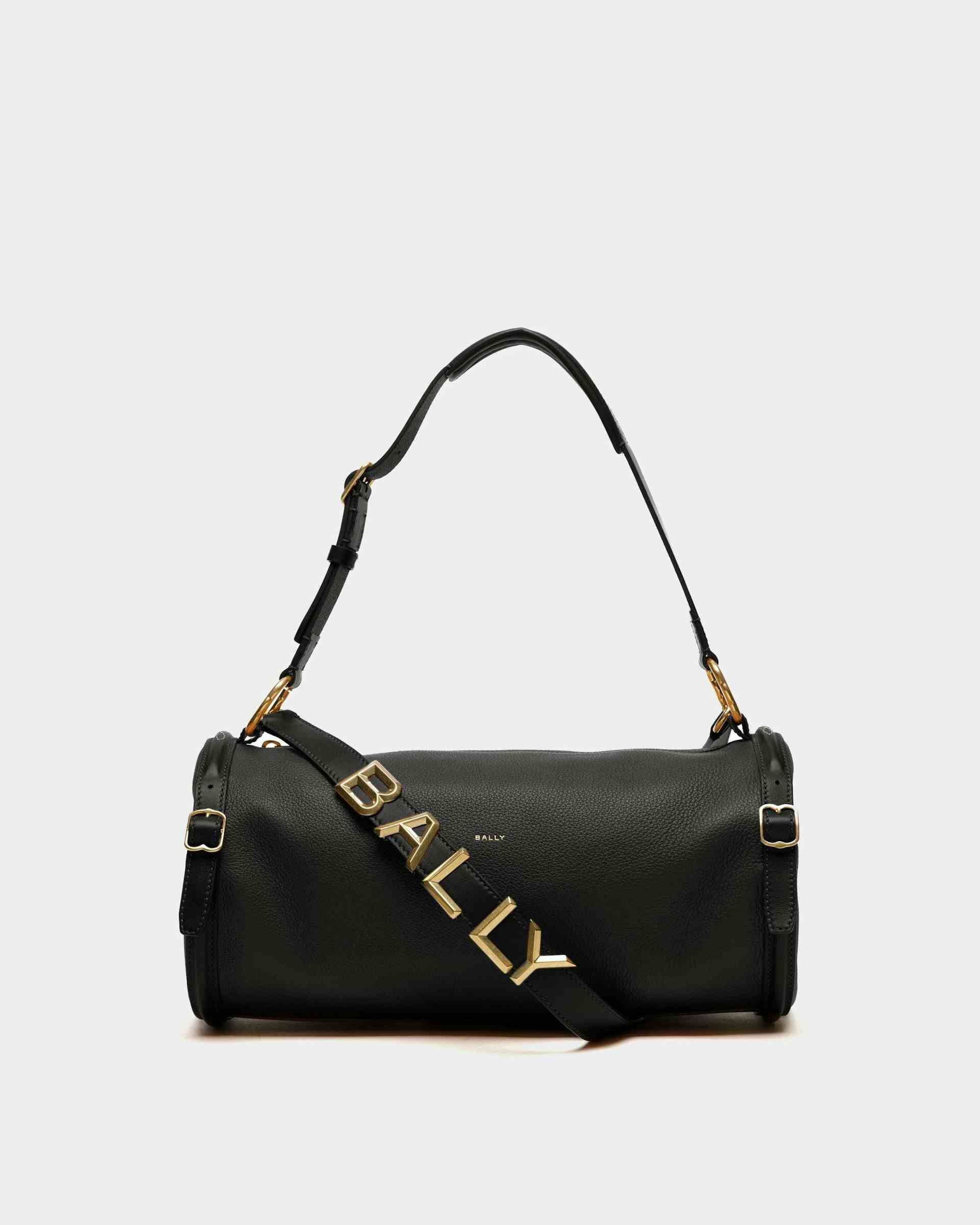 Small Barrel Crossbody Bag In Black Leather - Women's - Bally