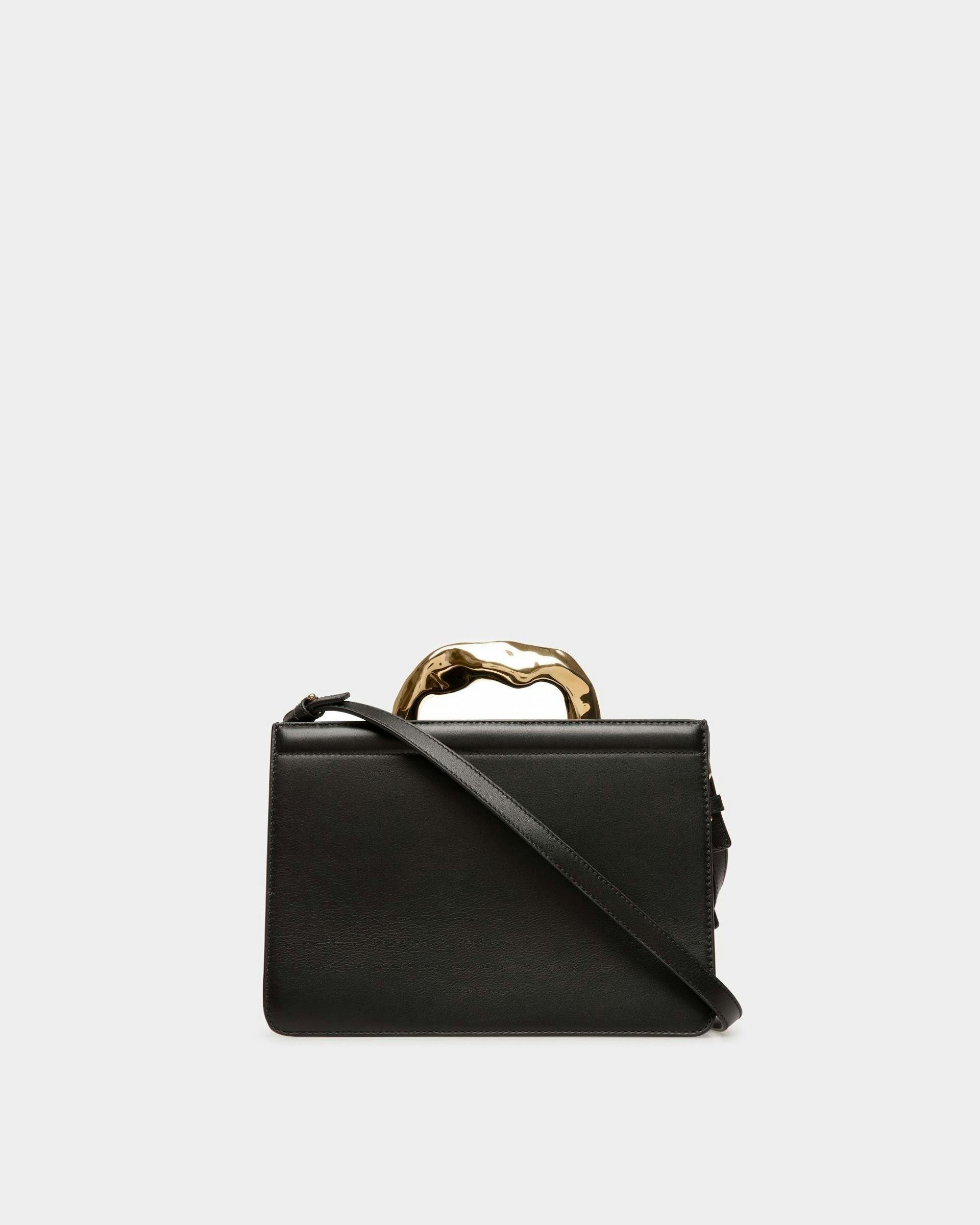 Baroque Top Handle Bag In Black Leather - Women's - Bally - 03
