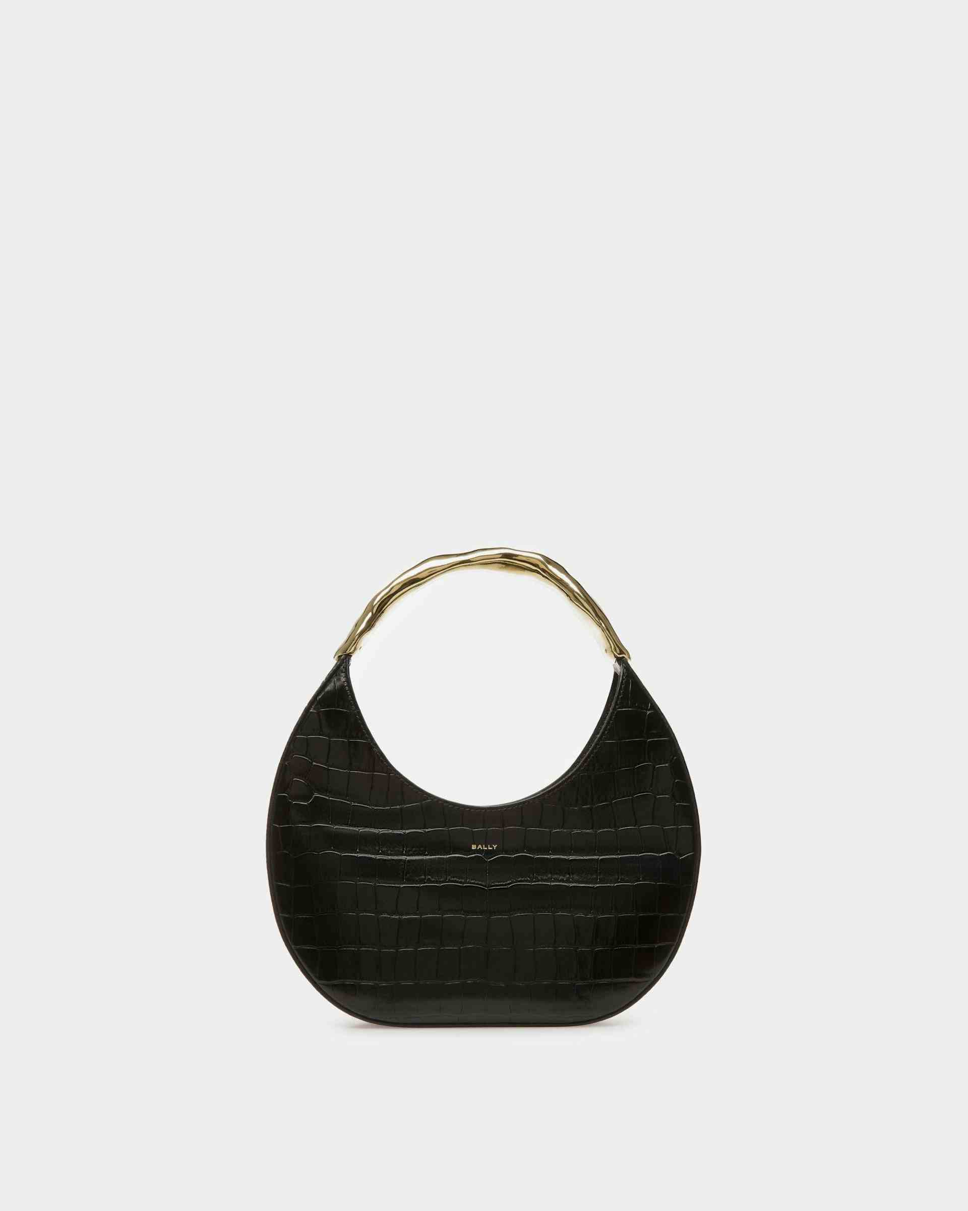 Baroque Hobo Bag In Black Leather - Women's - Bally