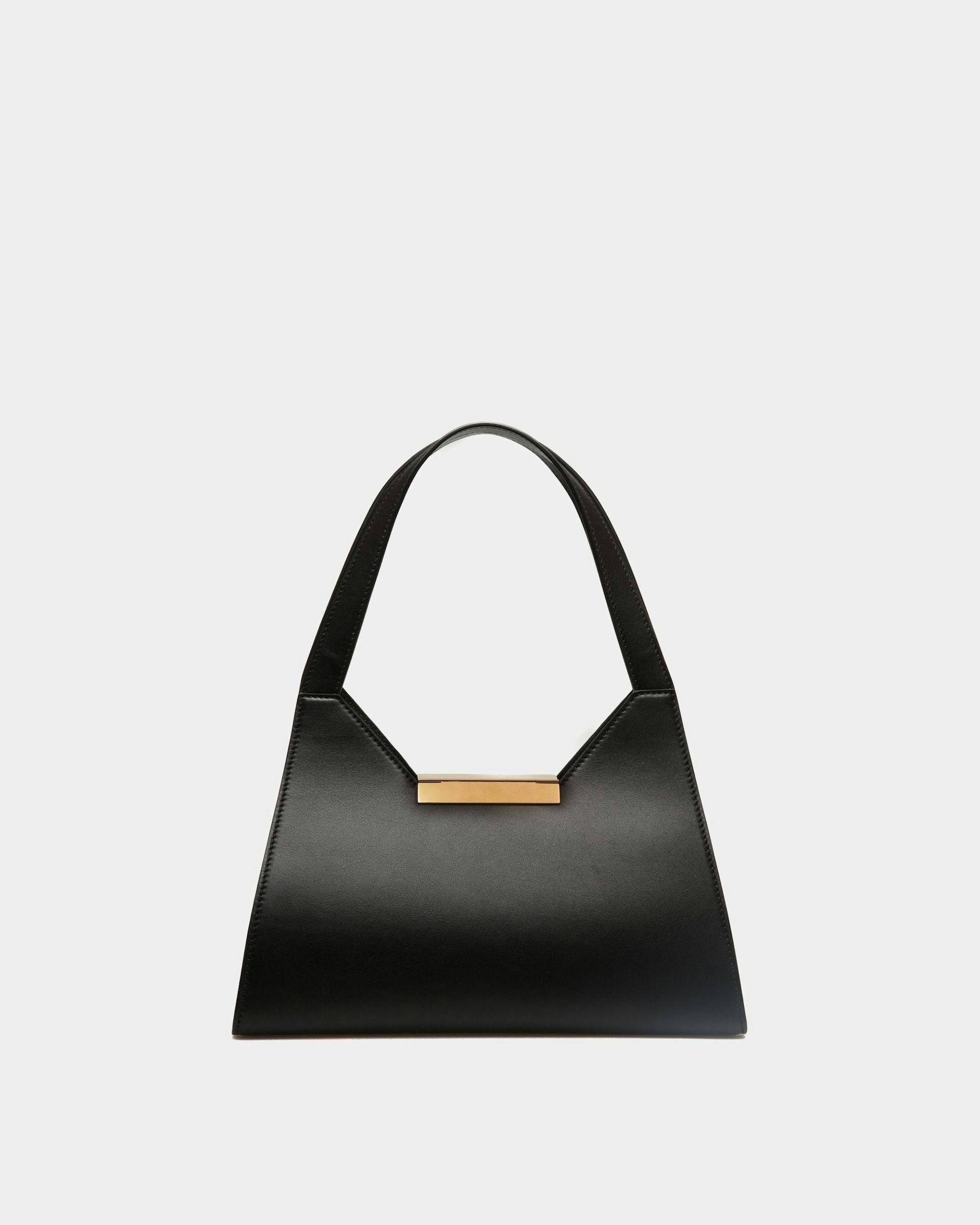 Women's Tilt Shoulder Bag in Black Leather | Bally | Still Life Back