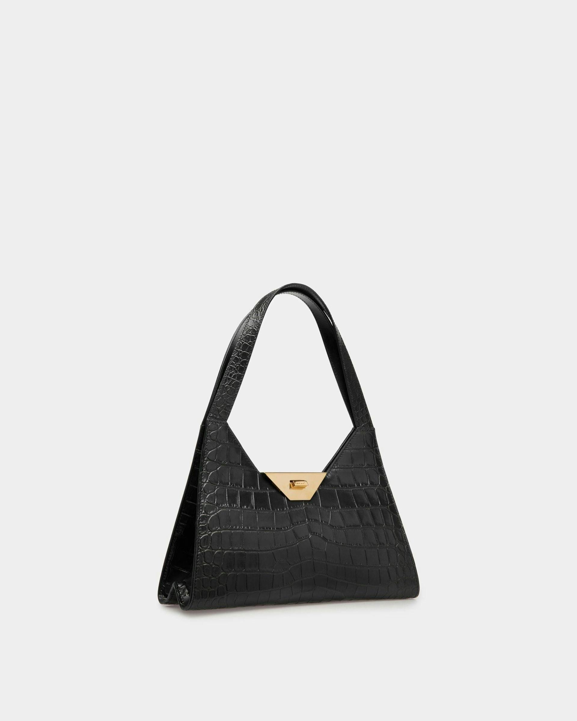Trilliant Shoulder Bag In Black Leather - Women's - Bally - 03