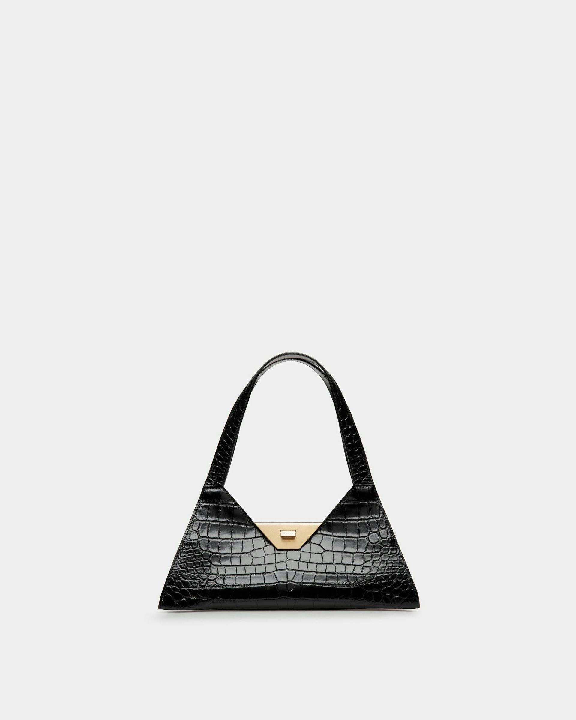 Trilliant Small Shoulder Bag In Black Leather - Women's - Bally - 01