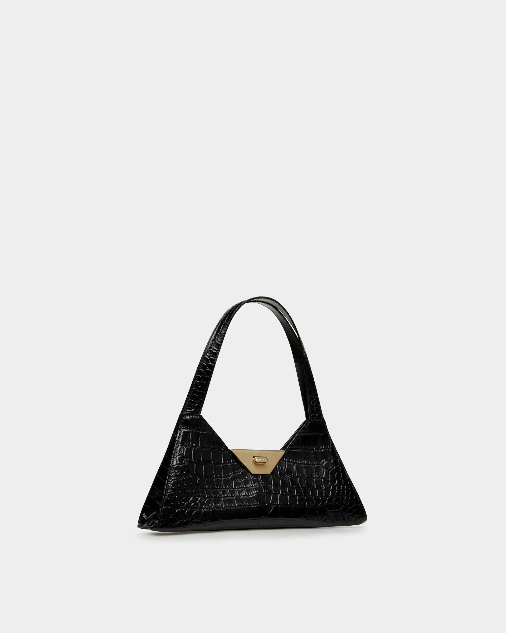 Trilliant Small Shoulder Bag In Black Leather - Women's - Bally - 04