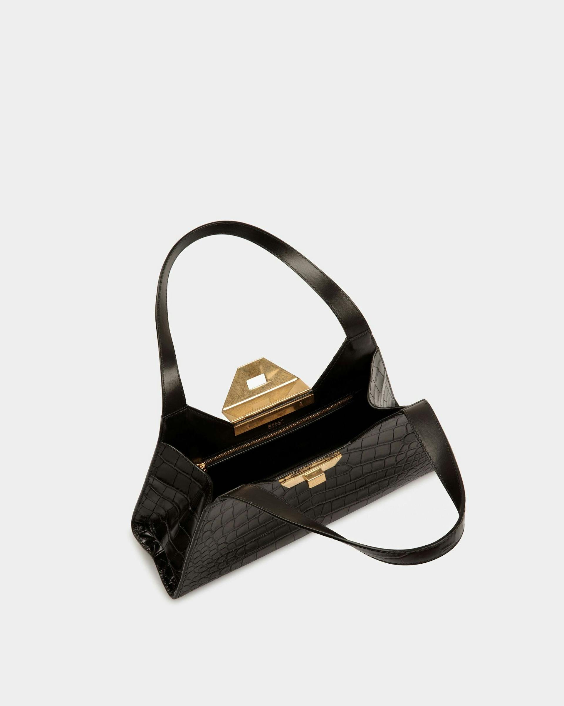 Trilliant Small Shoulder Bag In Black Leather - Women's - Bally - 05