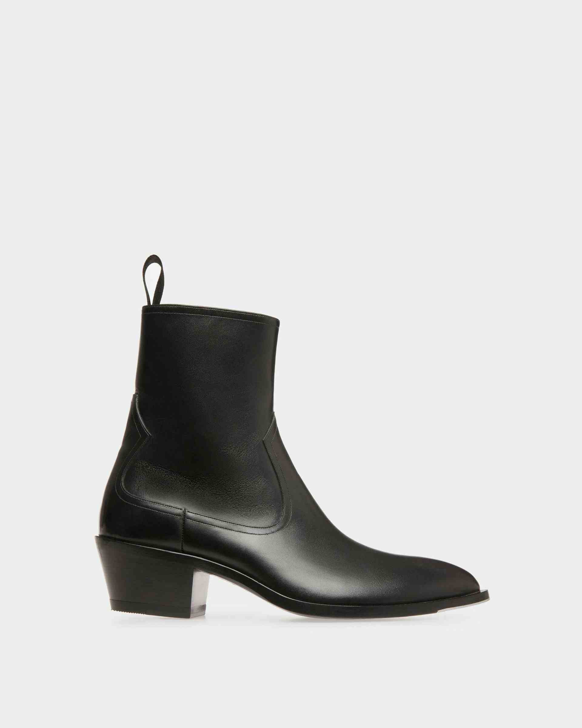 Vegas Boots In Black Leather - Women's - Bally