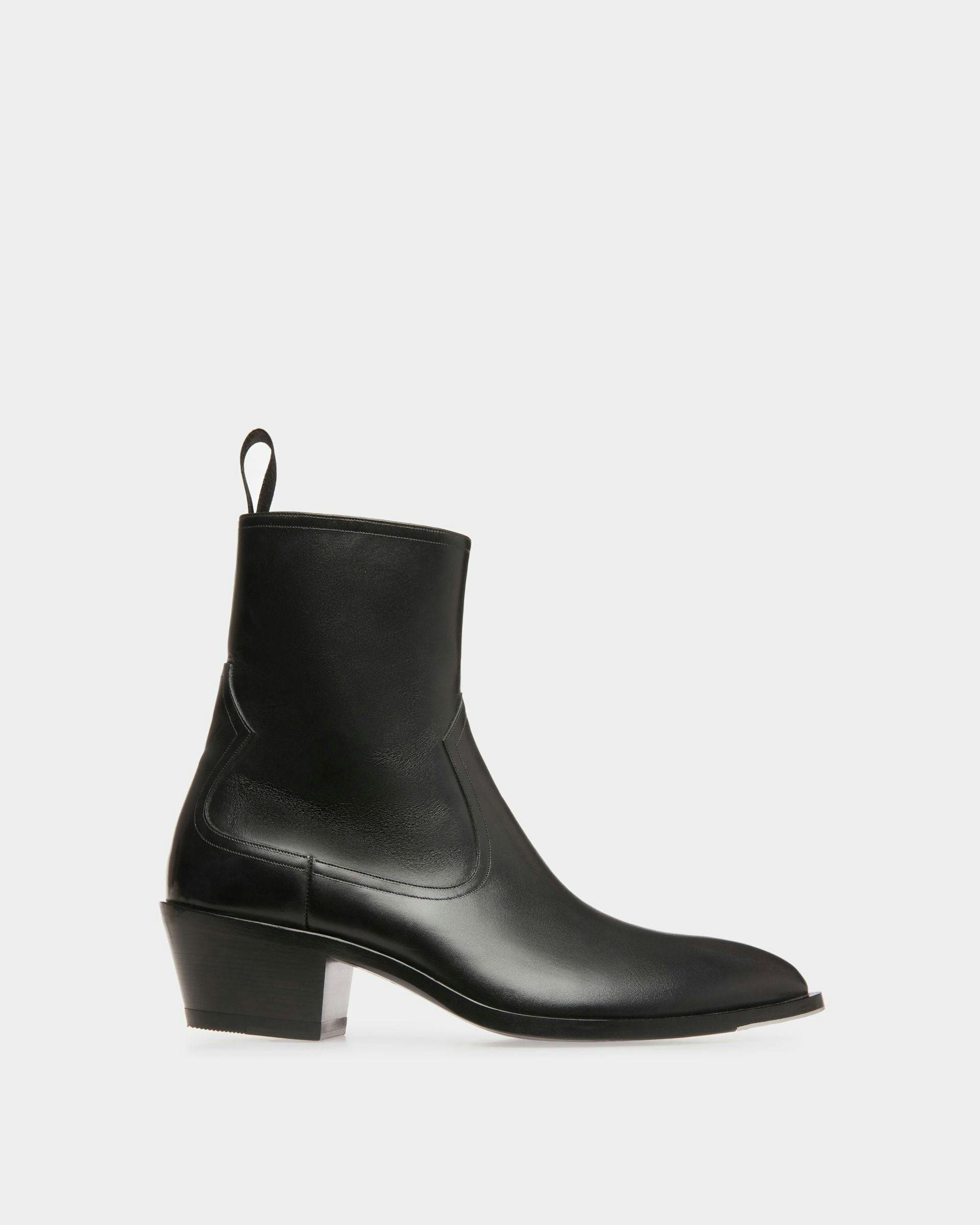 Vegas Boots In Black Leather - Women's - Bally - 01