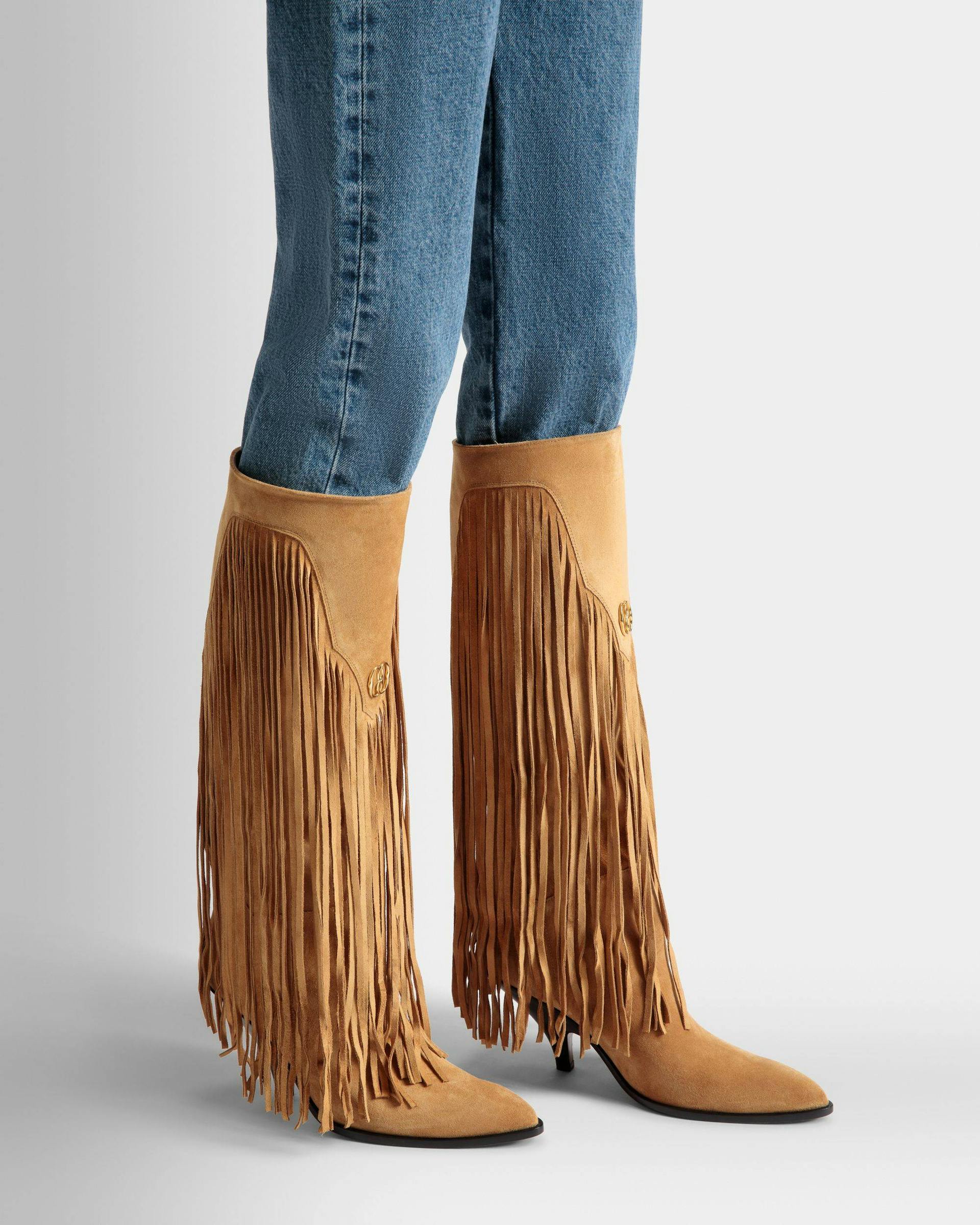 Laredo Long Boots In Desert Leather - Women's - Bally - 02
