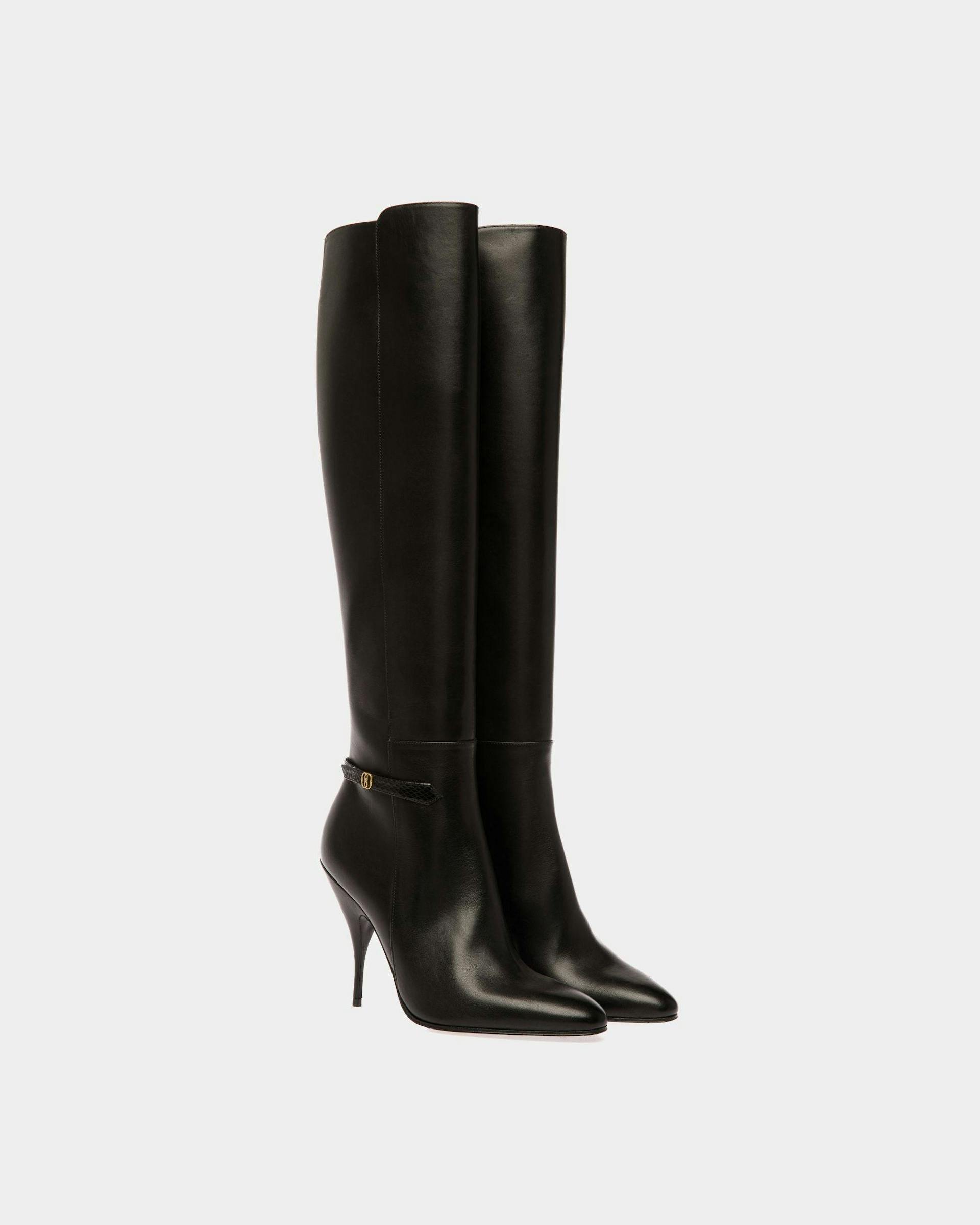 Paulina Boots In Black Leather - Women's - Bally - 03