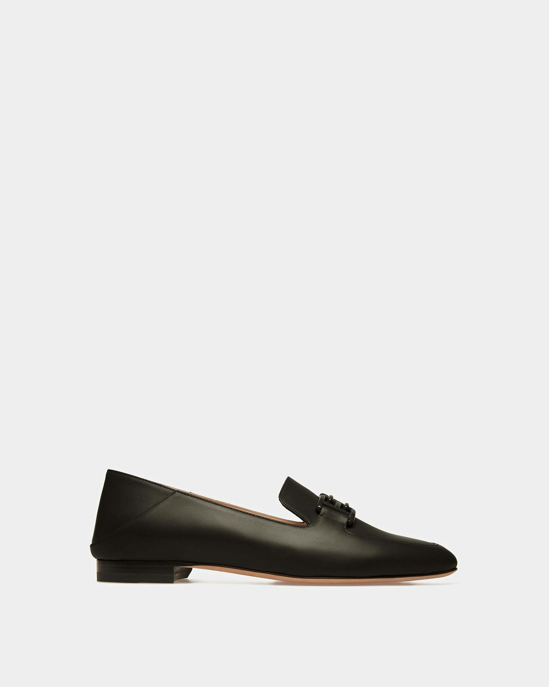 Ellah Leather Loafers In Black - Women's - Bally - 01