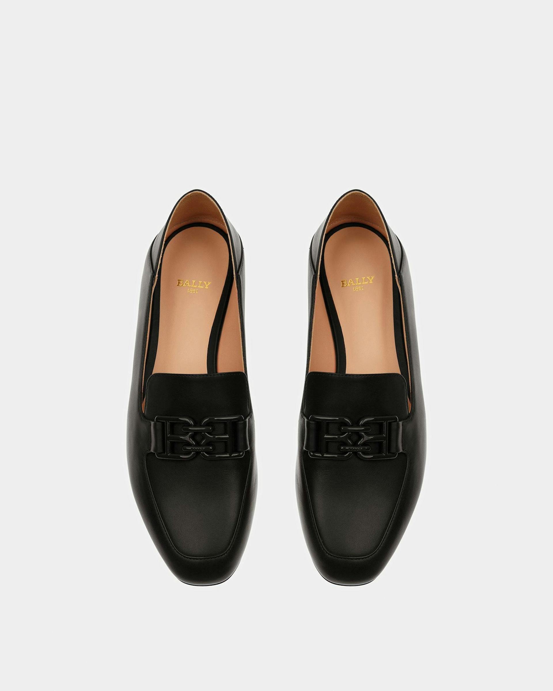 Ellah Leather Loafers In Black - Women's - Bally - 02