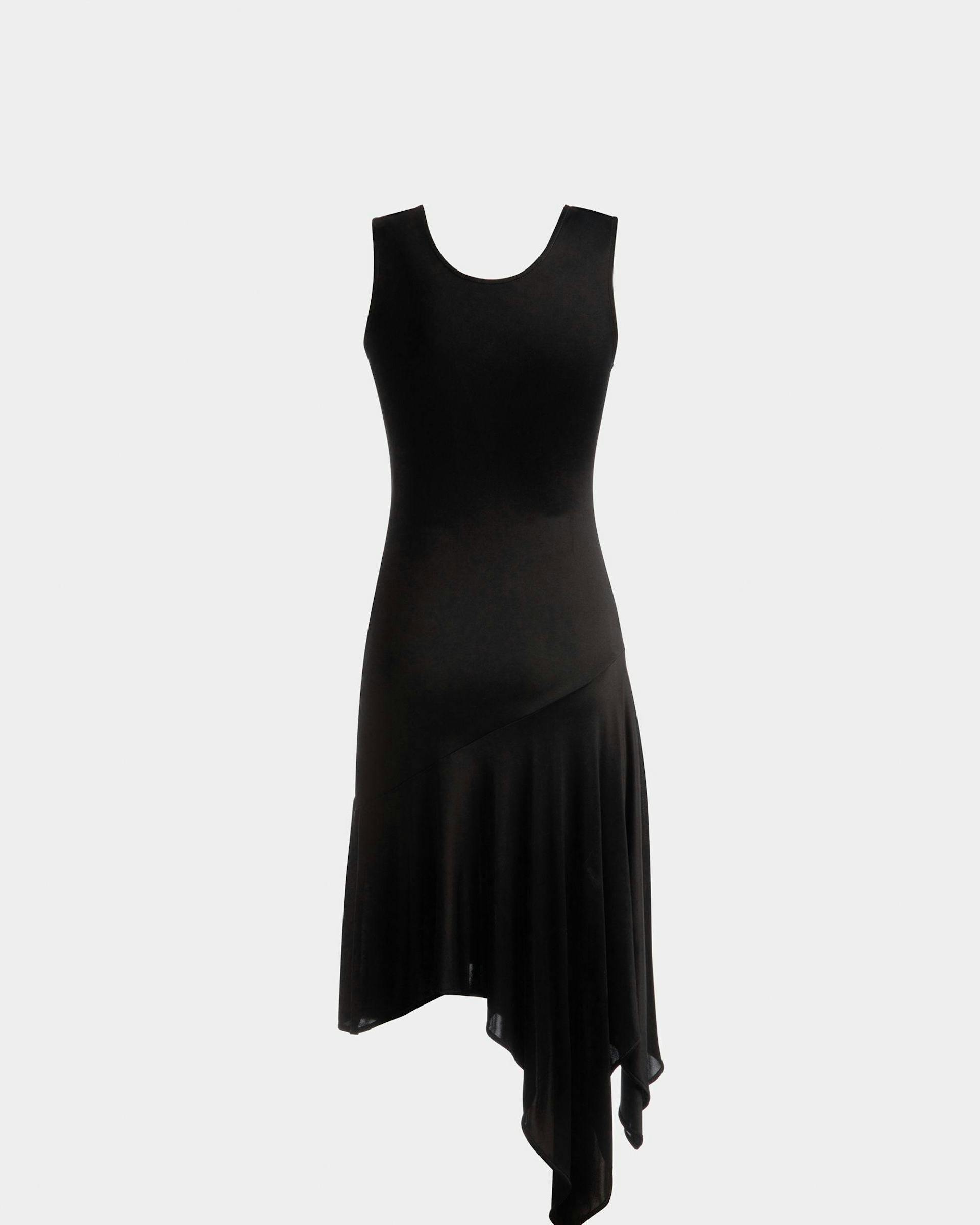Asymmetric Dress In Black Viscose Mix - Women's - Bally - 07