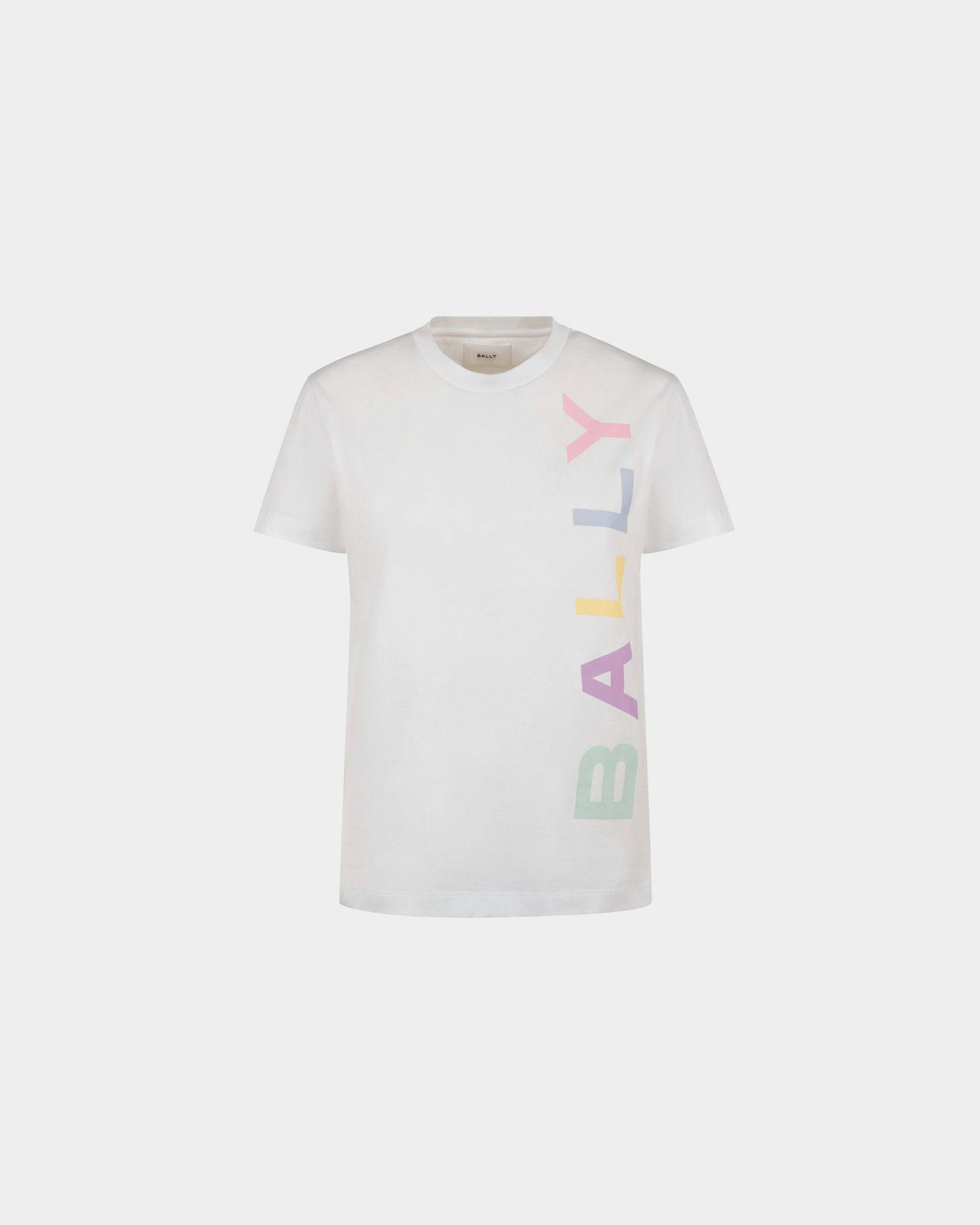 T-Shirt in White Cotton - Women's - Bally - 01