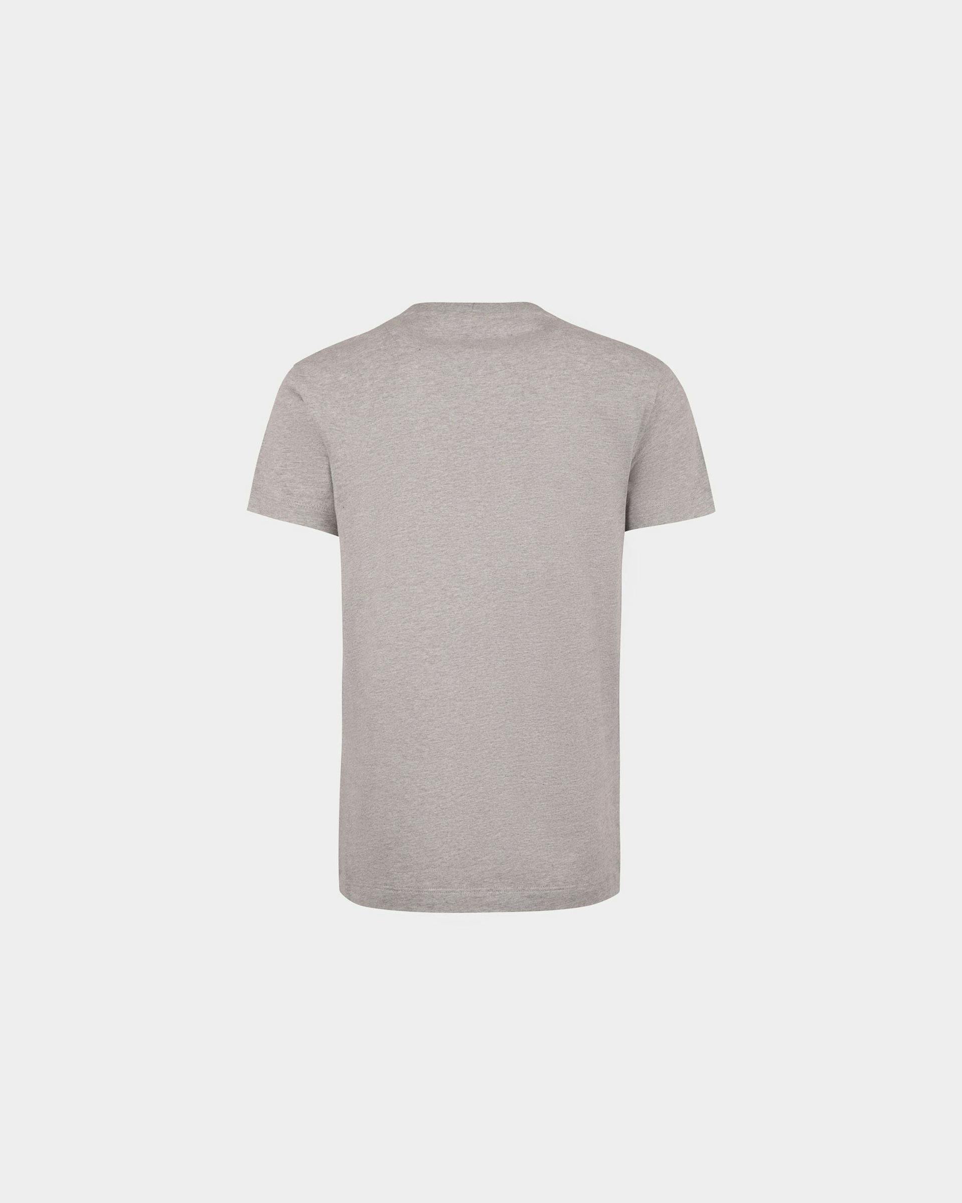 Women's T-Shirt in Mélange Gray Cotton | Bally | Still Life Back