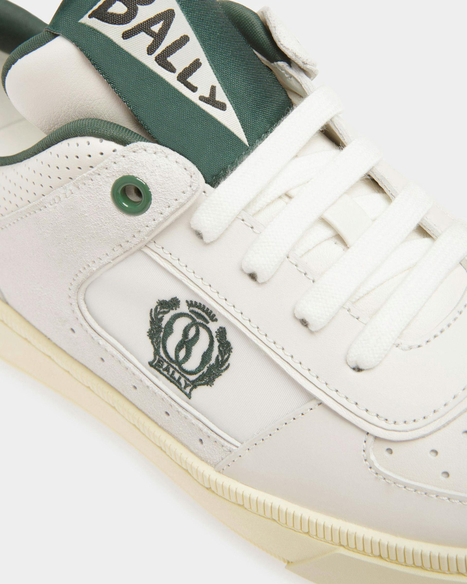 Raise Sneakers In White And Green Leather - Women's - Bally - 05