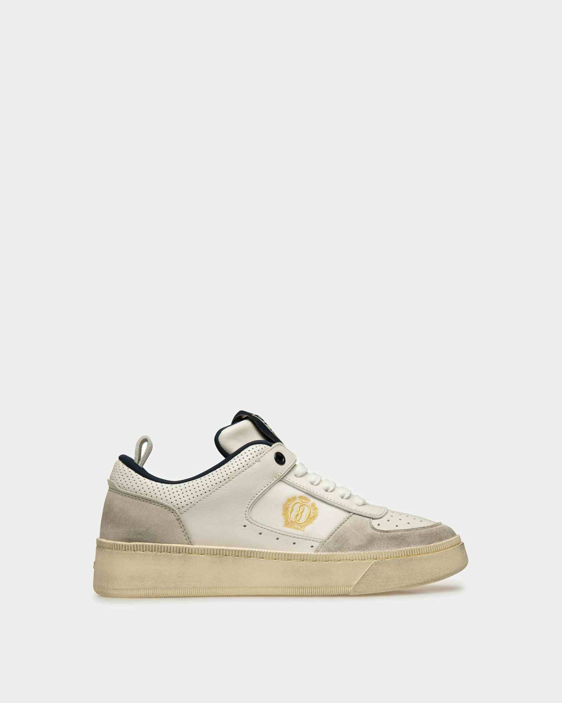 Raise Sneakers In Dusty White And Midnight Leather - Women's - Bally
