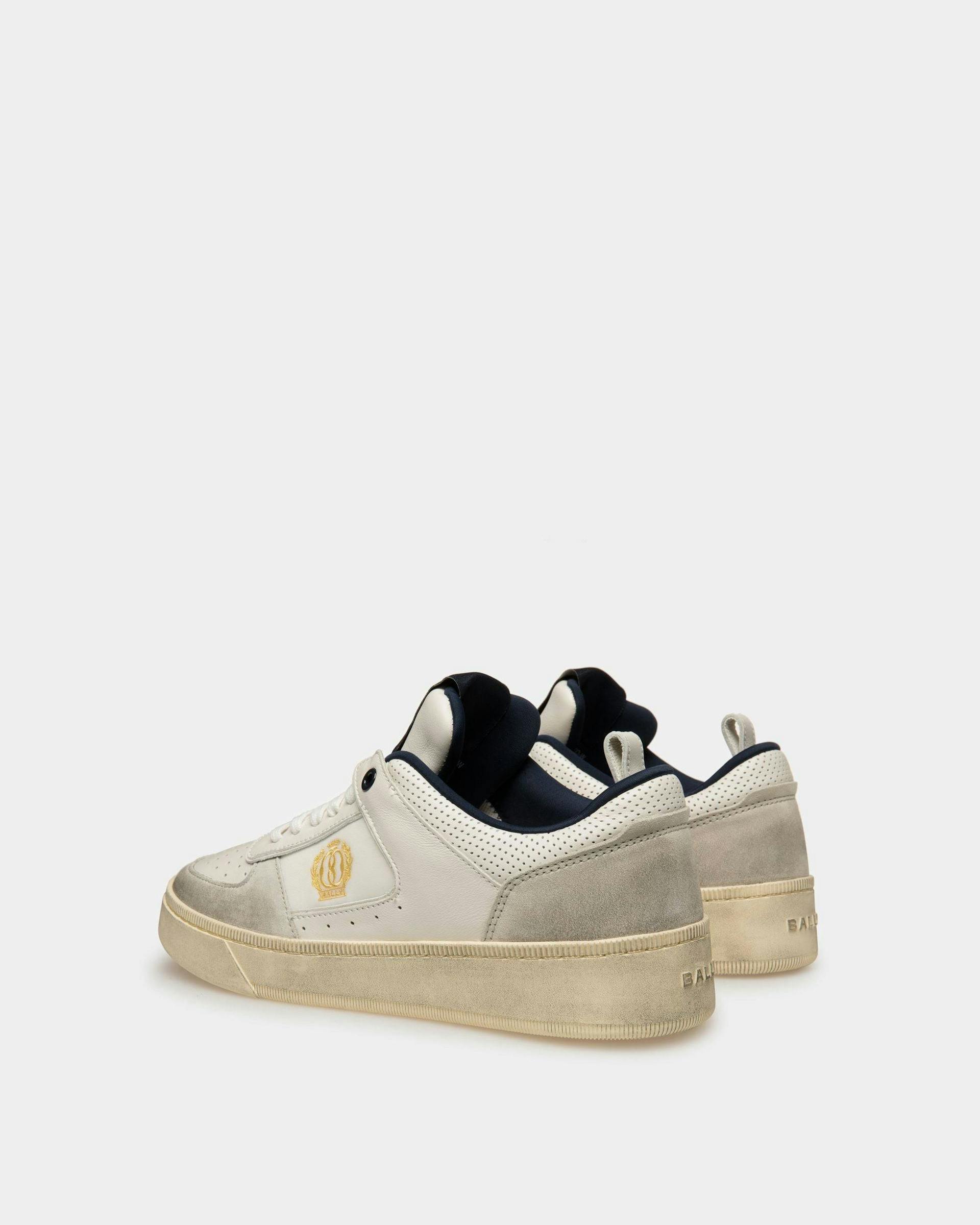 Raise Sneakers In Dusty White And Midnight Leather - Women's - Bally - 03