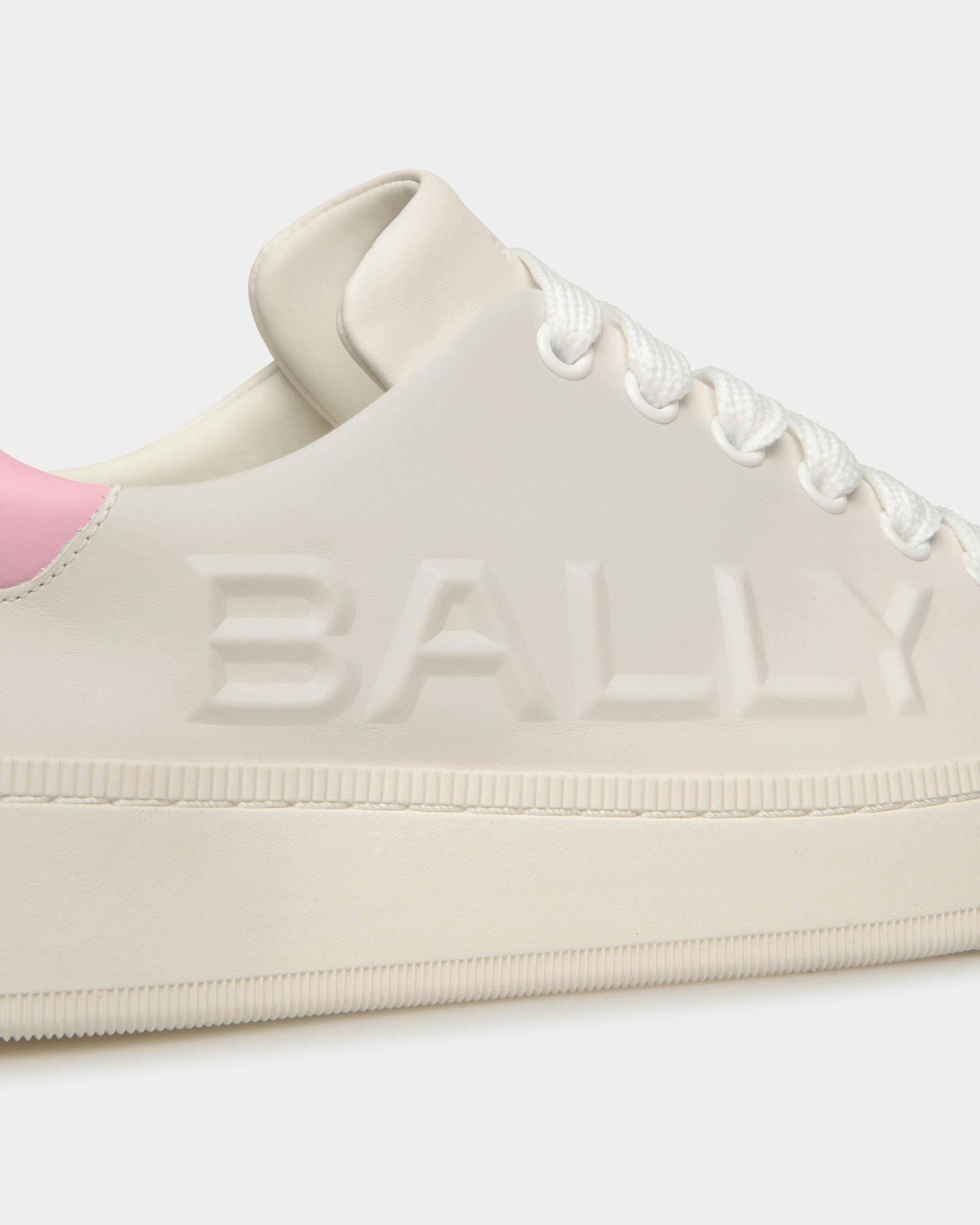 Women's Raise Sneaker In White And Pink Leather | Bally | Still Life Detail