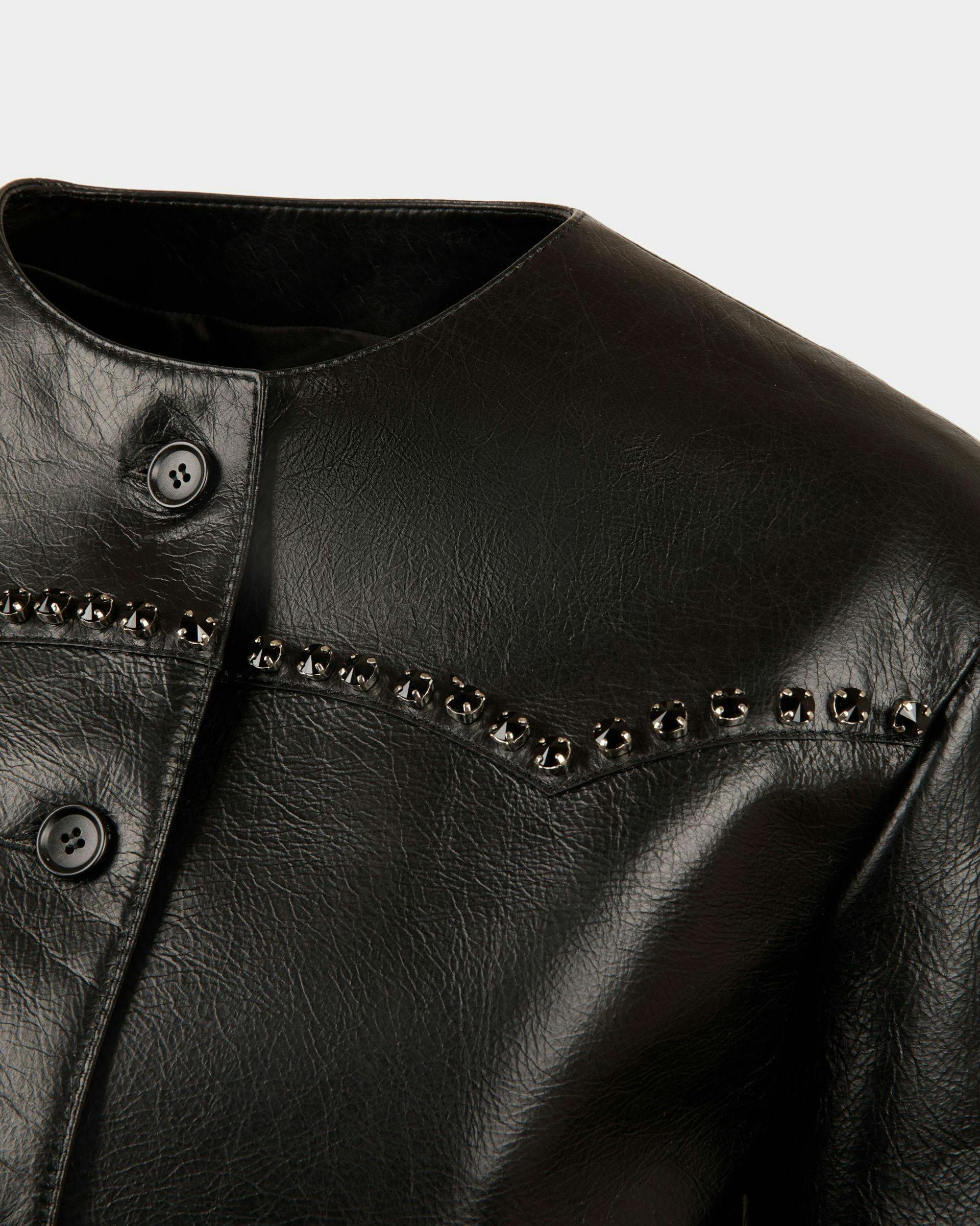 Jacket in Black Leather - Women's - Bally - 02