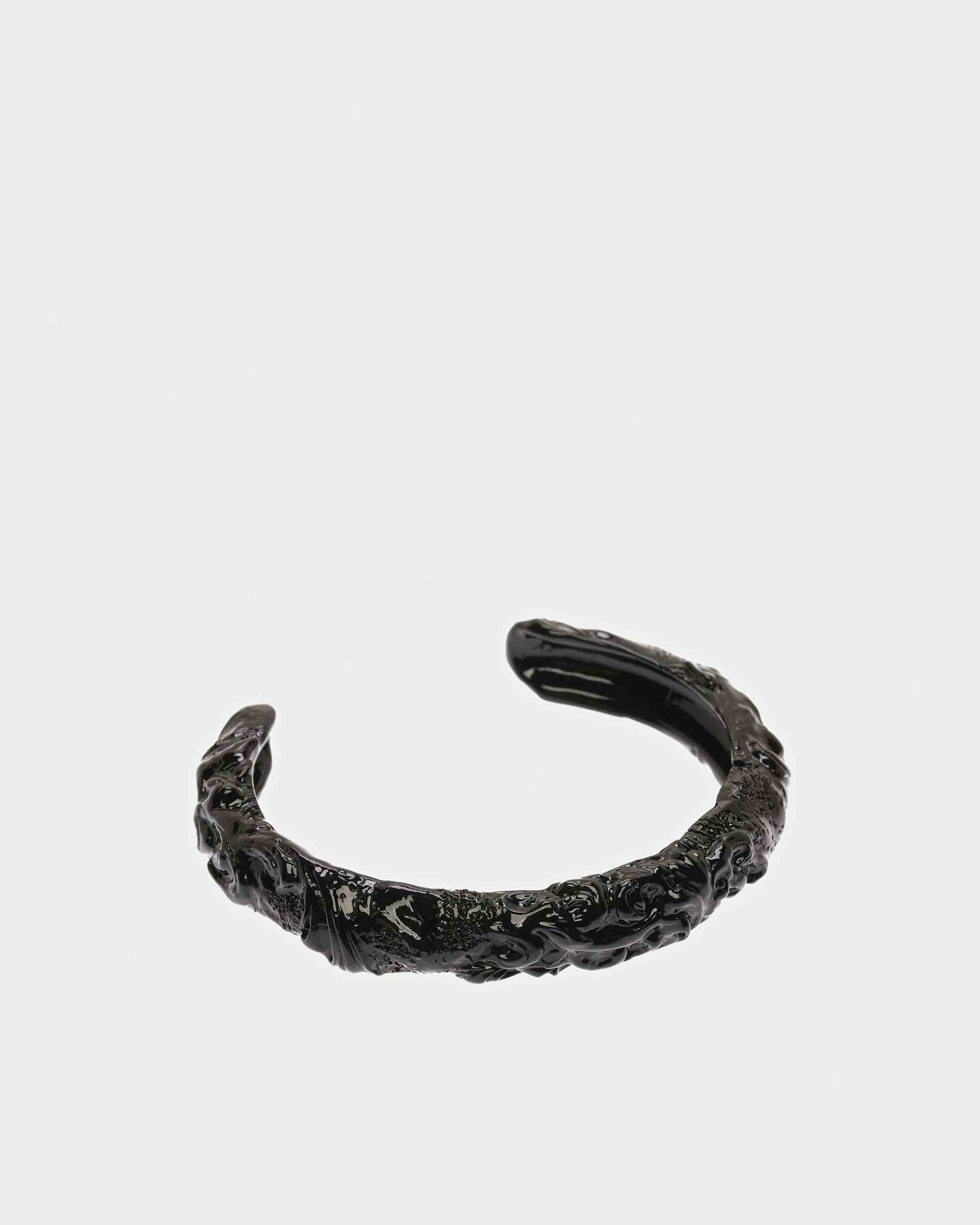Sculptural-Effect Cuff Bracelet In Black - Women's - Bally