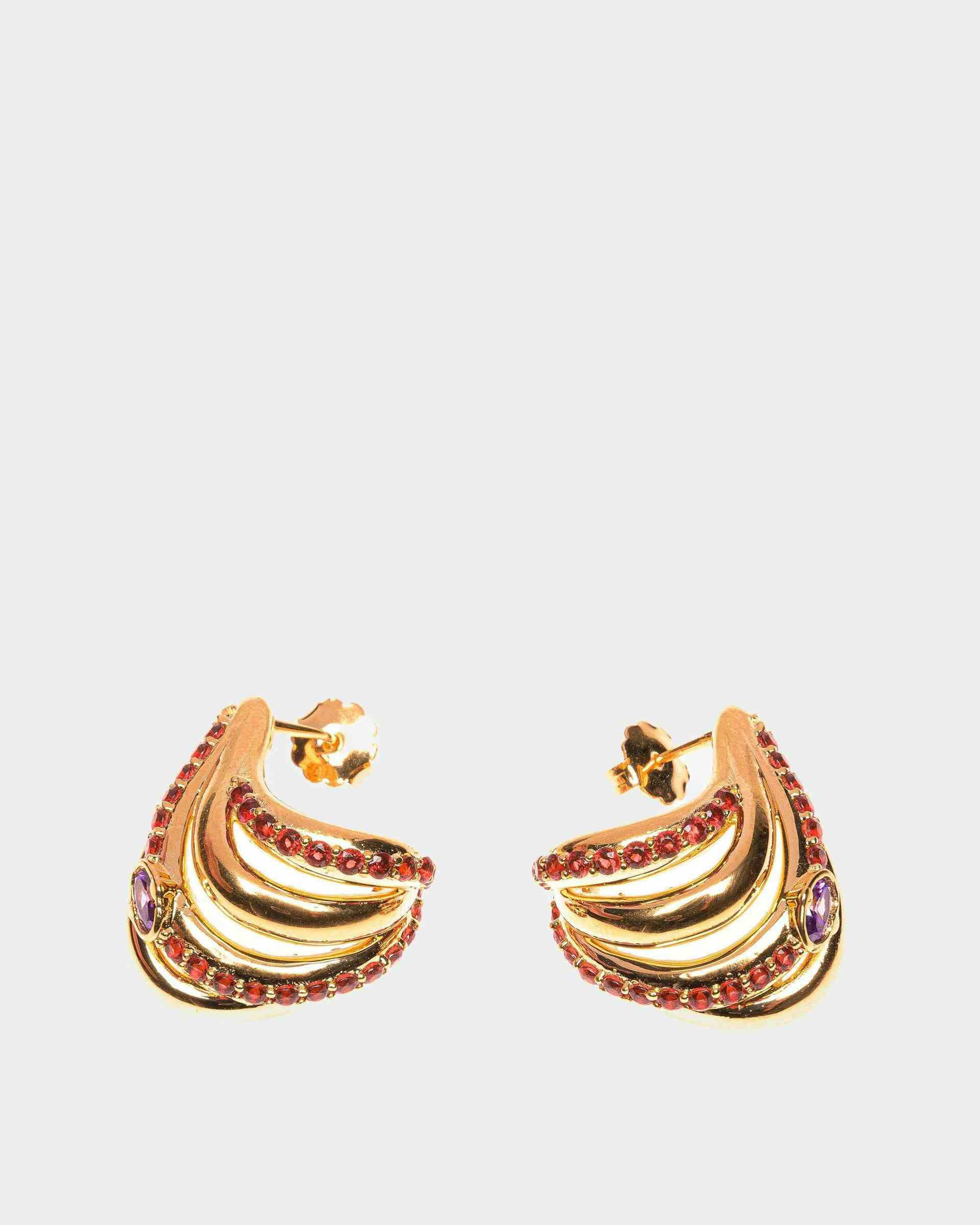 Evening Earrings In Gold Brass - Women's - Bally