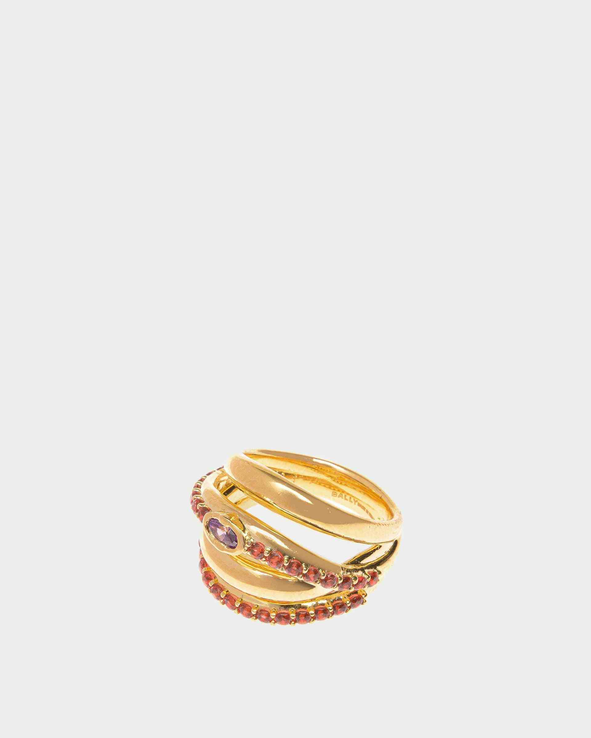 Evening Ring In Gold Brass - Women's - Bally