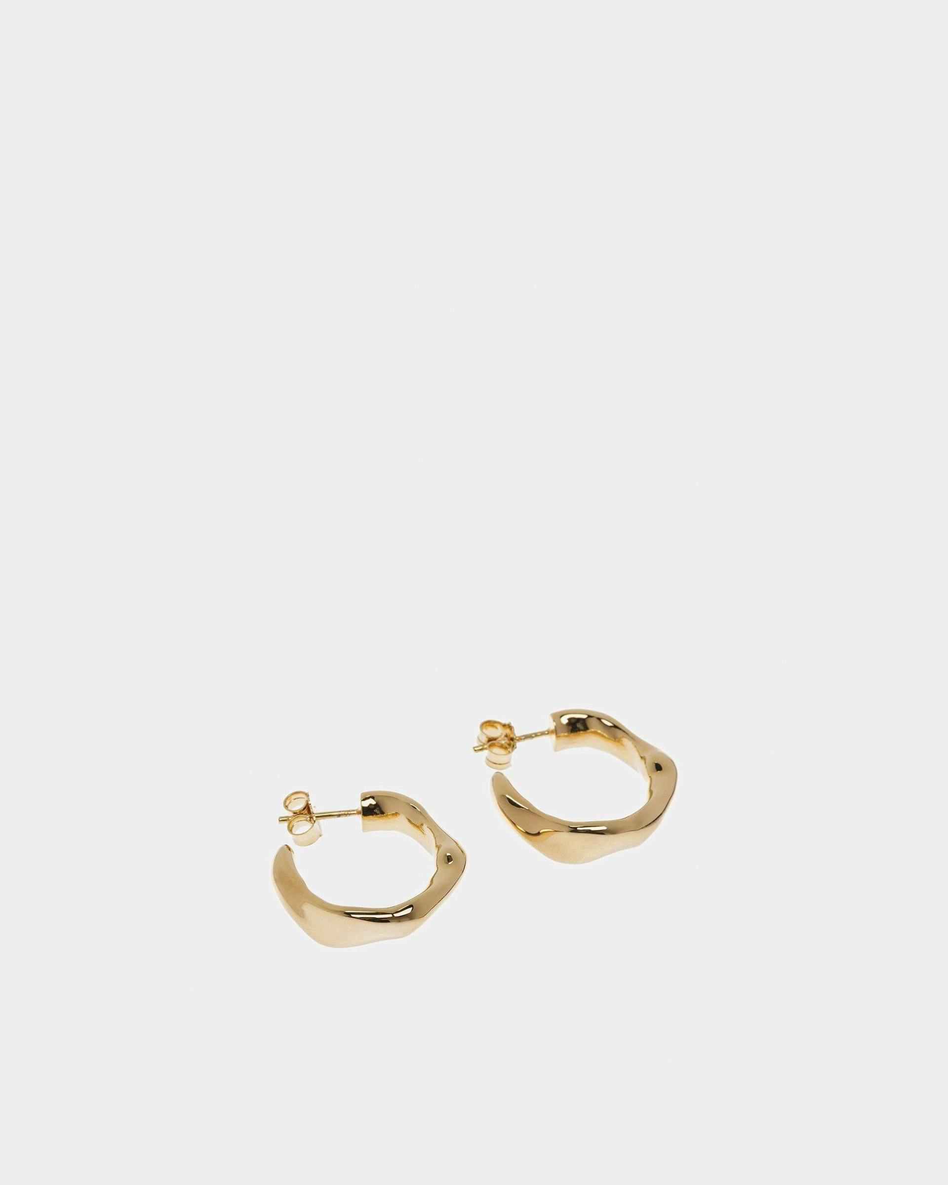 Small Hoop Earrings In Yellow-Gold - Women's - Bally - 01
