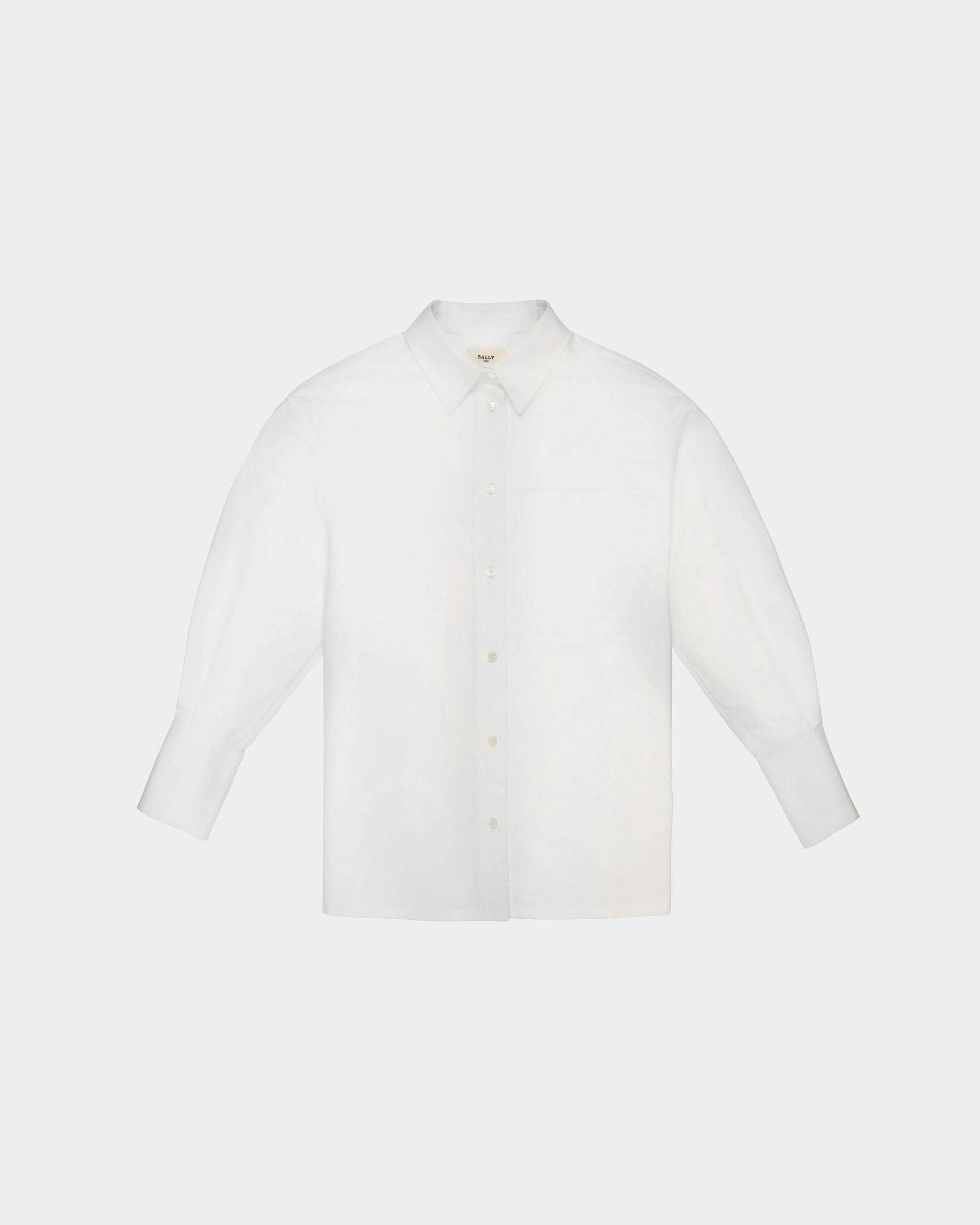 Long Sleeve Cotton Shirt - Women's - Bally - 01