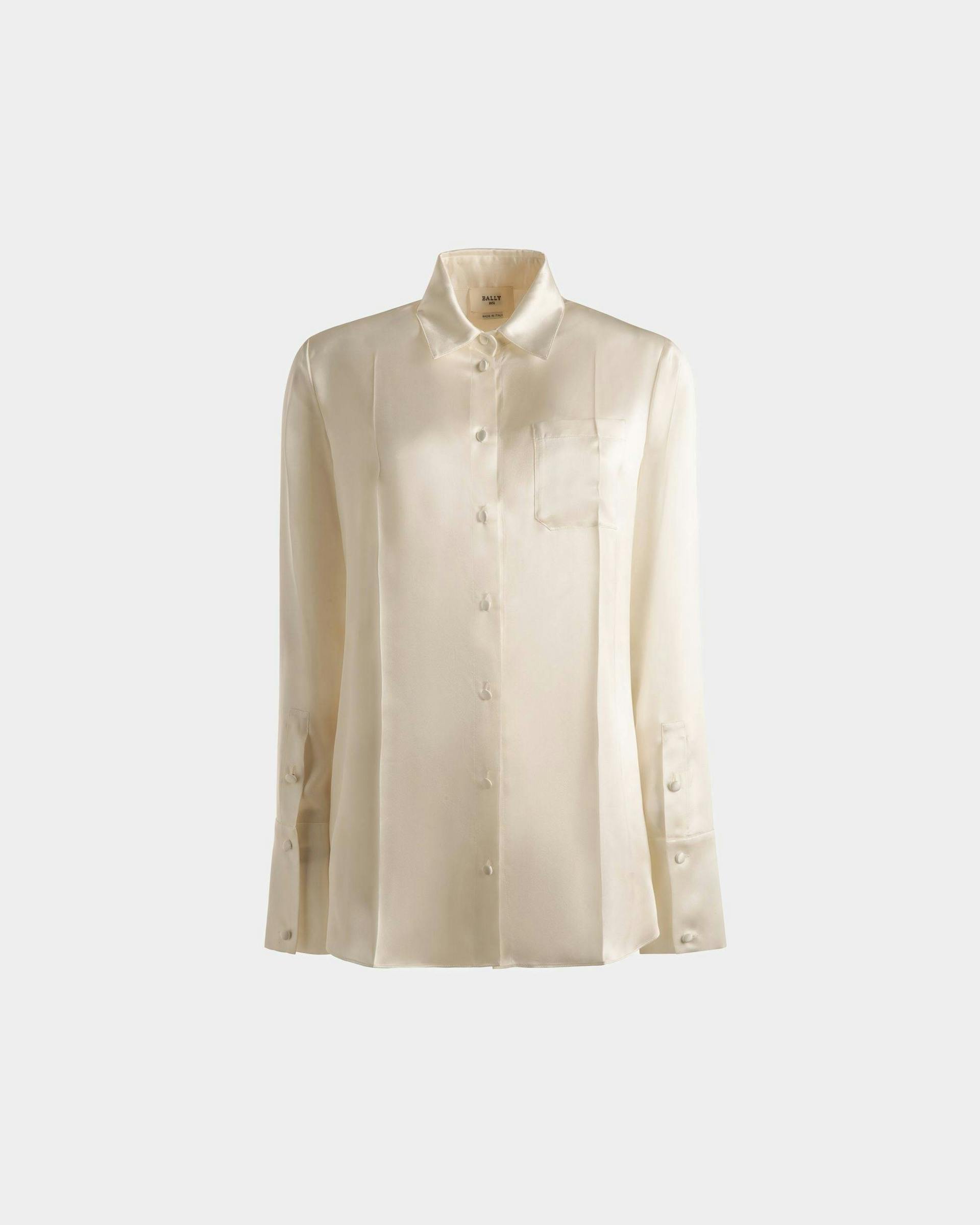 Silk Shirt In White - Women's - Bally - 01