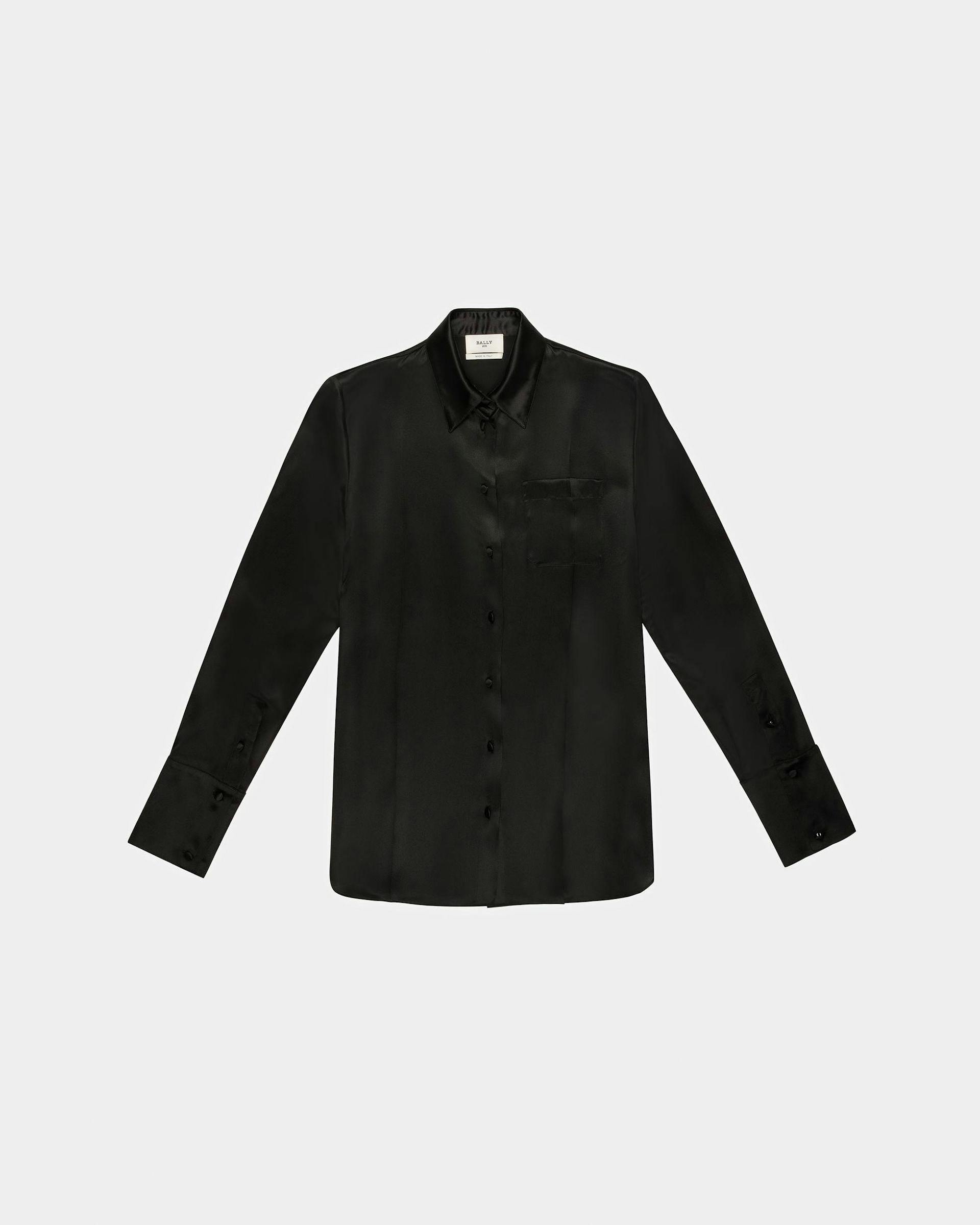 Silk Shirt In Black - Women's - Bally - 01