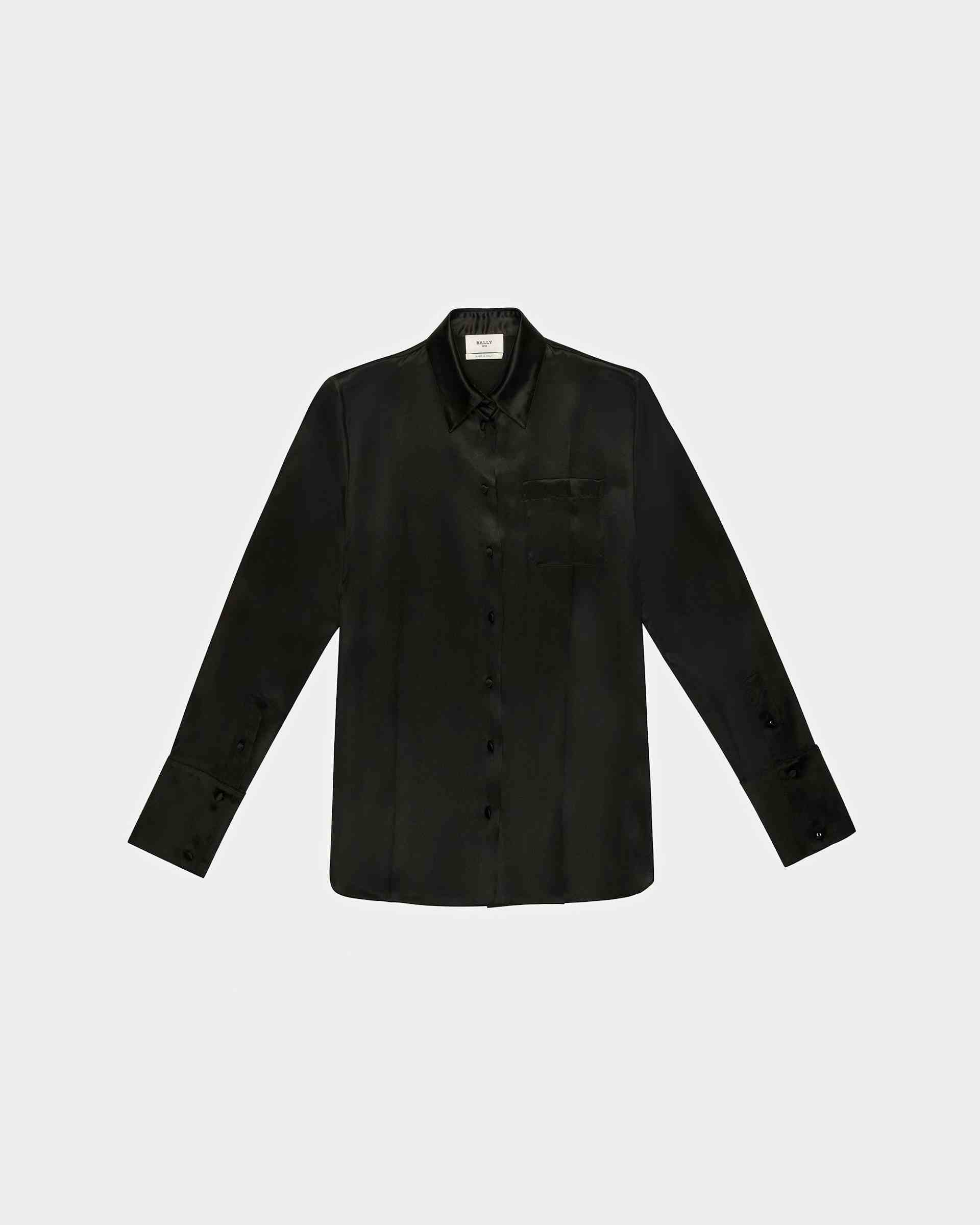 Silk Shirt In Black - Women's - Bally