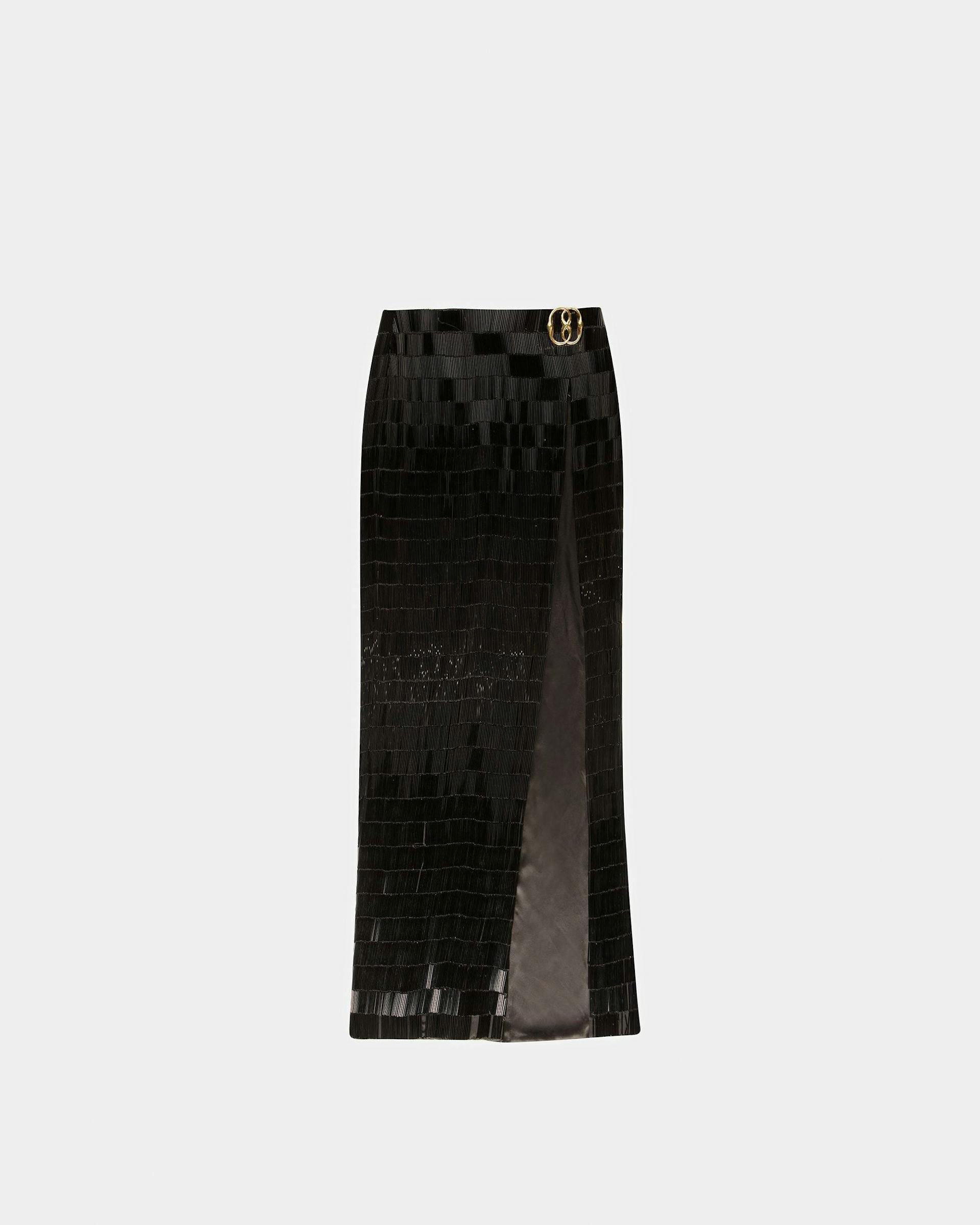 Side Split Silk Skirt