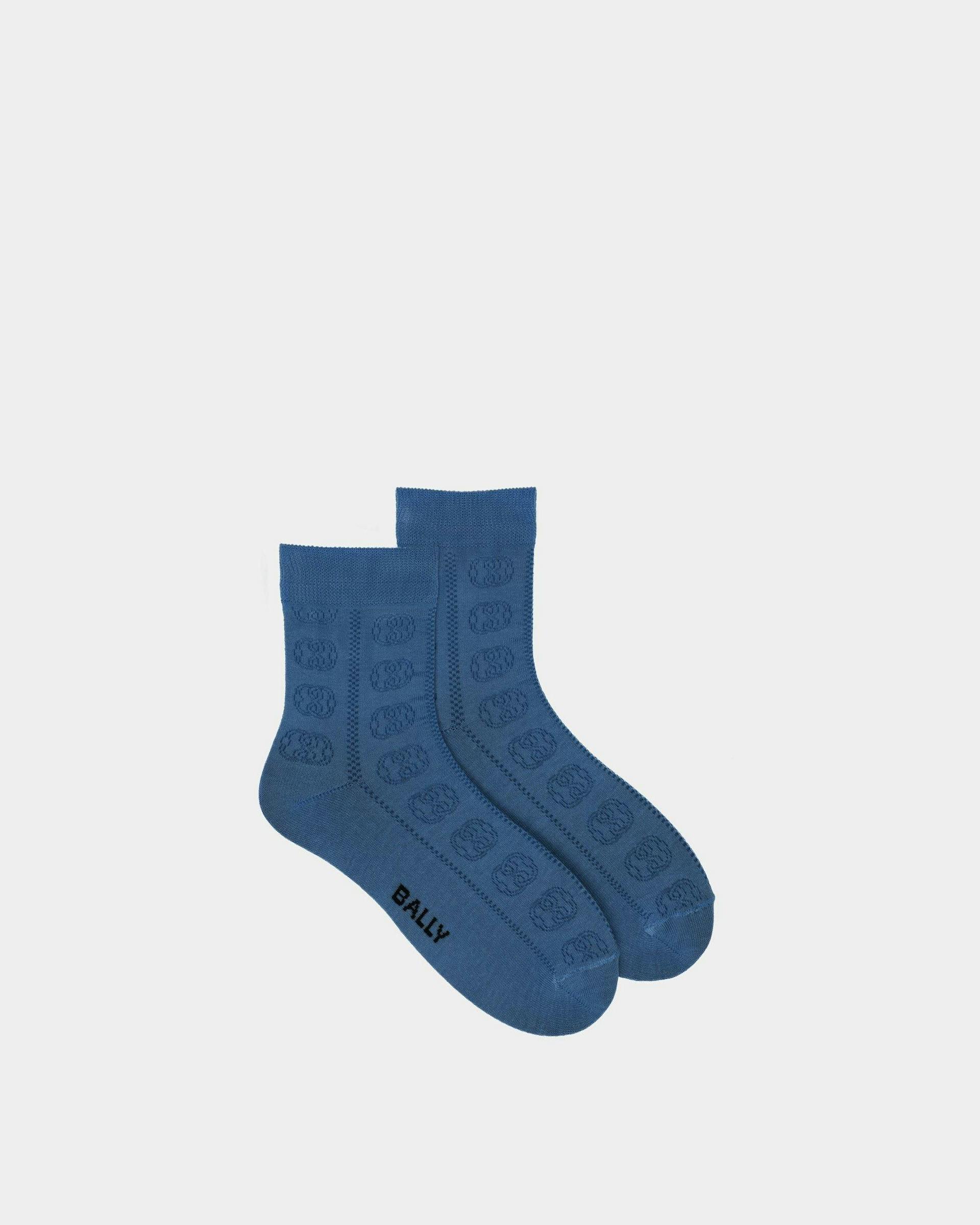 Women's Socks in Blue Cotton | Bally | Still Life Top