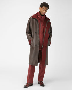 Scrivani Zapatos Derby En Piel De Color Rojo Heritage