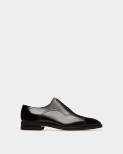 Scotch Men's Leather Oxford Lace-Up Shoe In Black