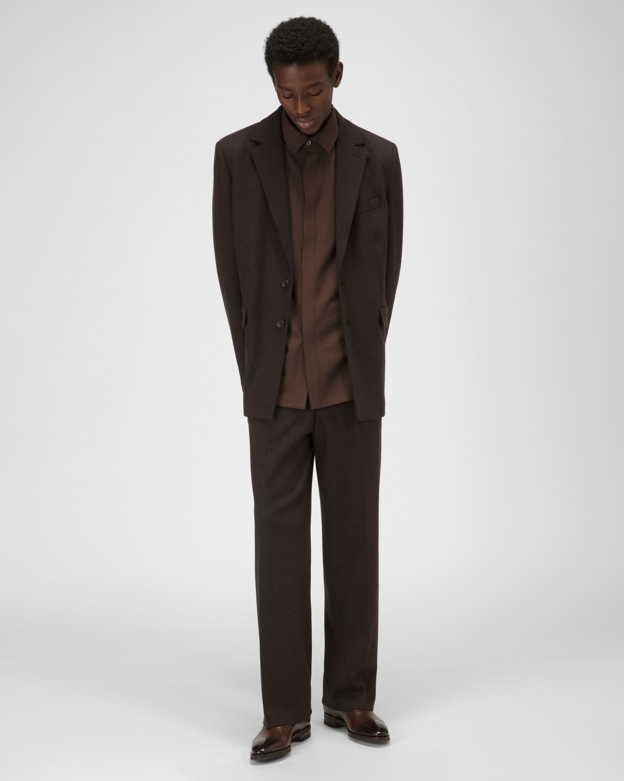 Bally Global - Scotch Leather Oxford Shoes In Brown - Marron