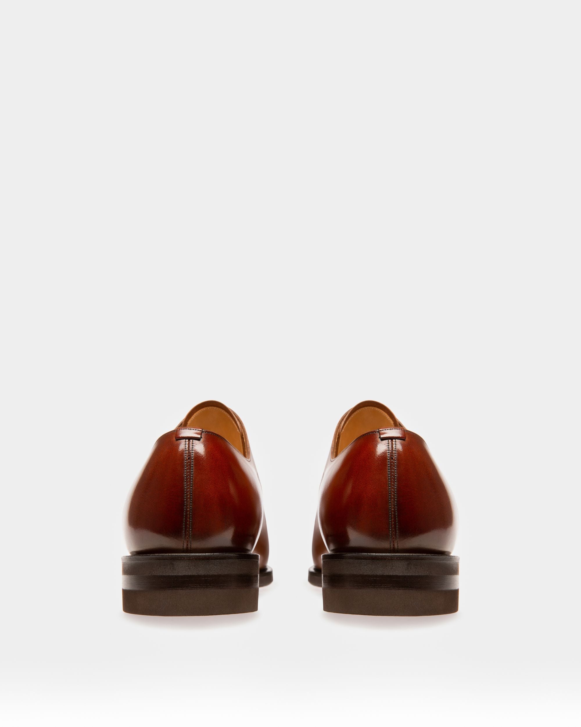 Bally Global - Scotch Zapatos Oxford En Piel De Color Azul Marino - Marrón