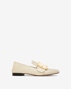 Janelle Leather Loafers In Bone