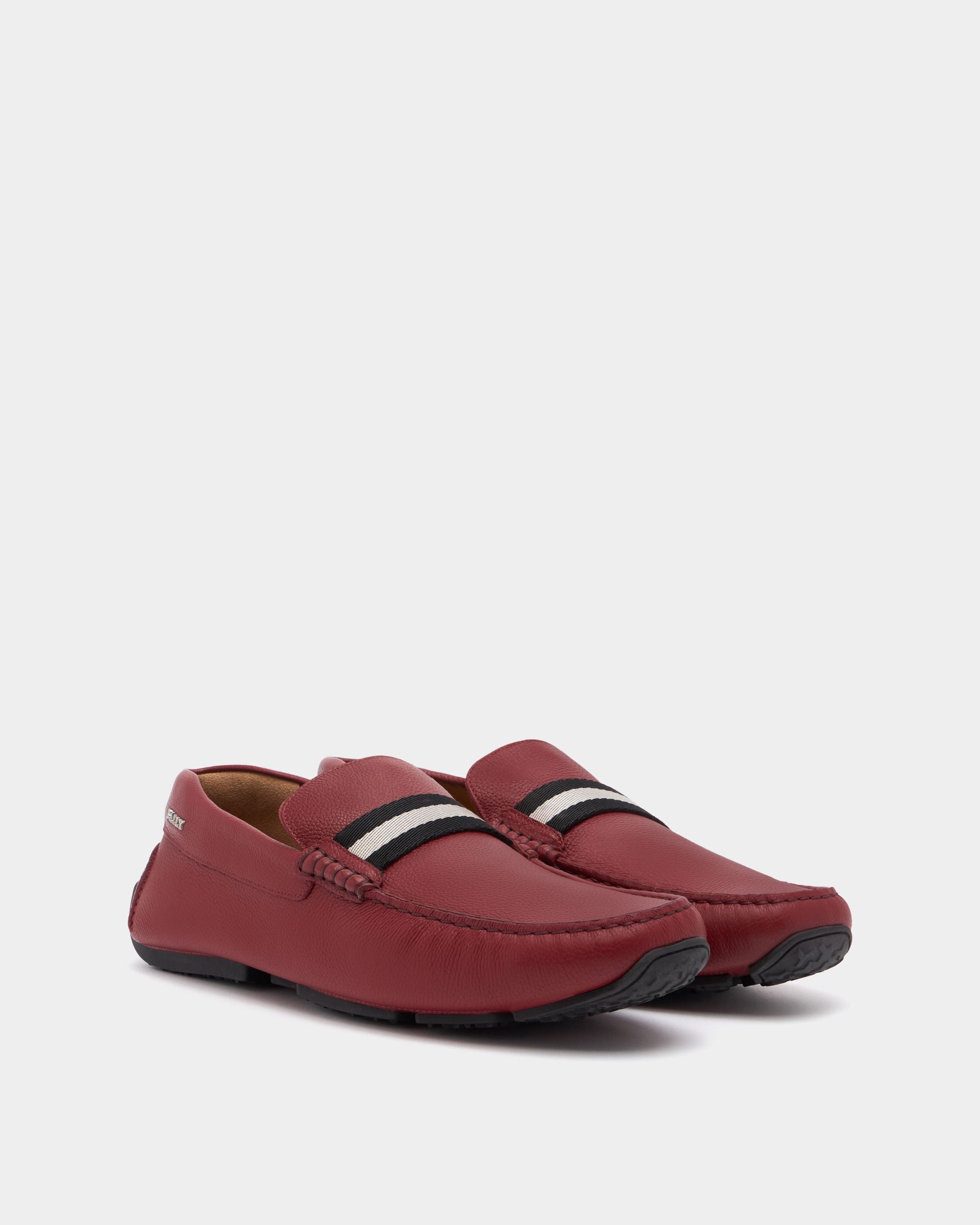 Bally Global - Pilot Driver In Red Leather - Red
