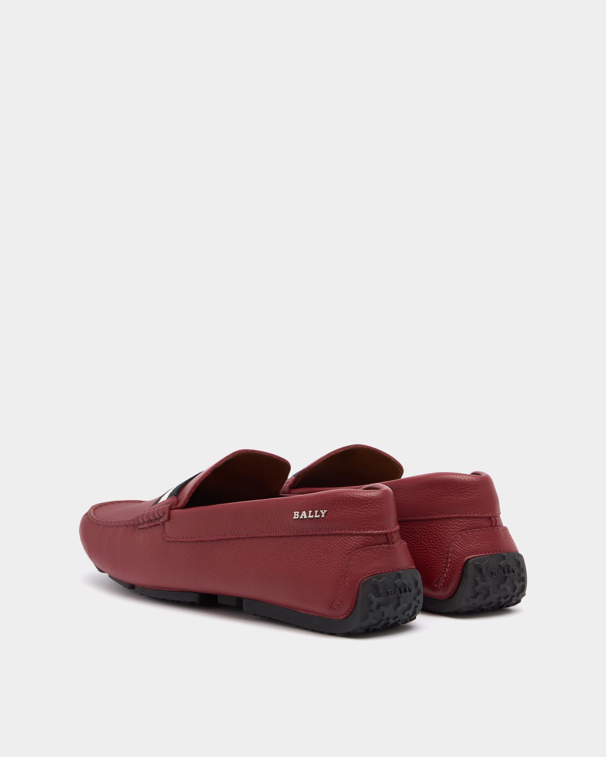 Bally Global - Pilot Driver In Red Leather - Red