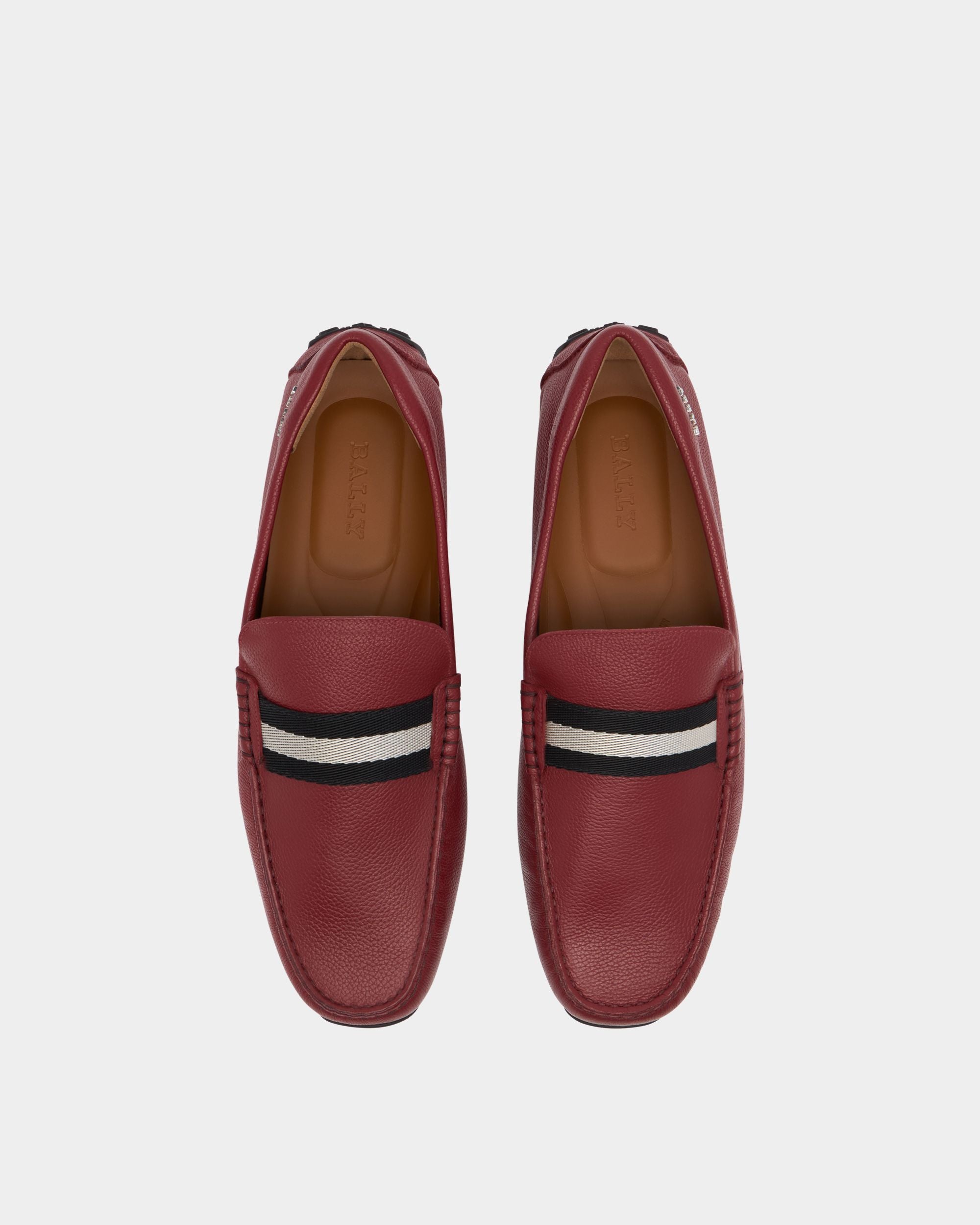 Bally Global - Pilot Driver In Red Leather - Red