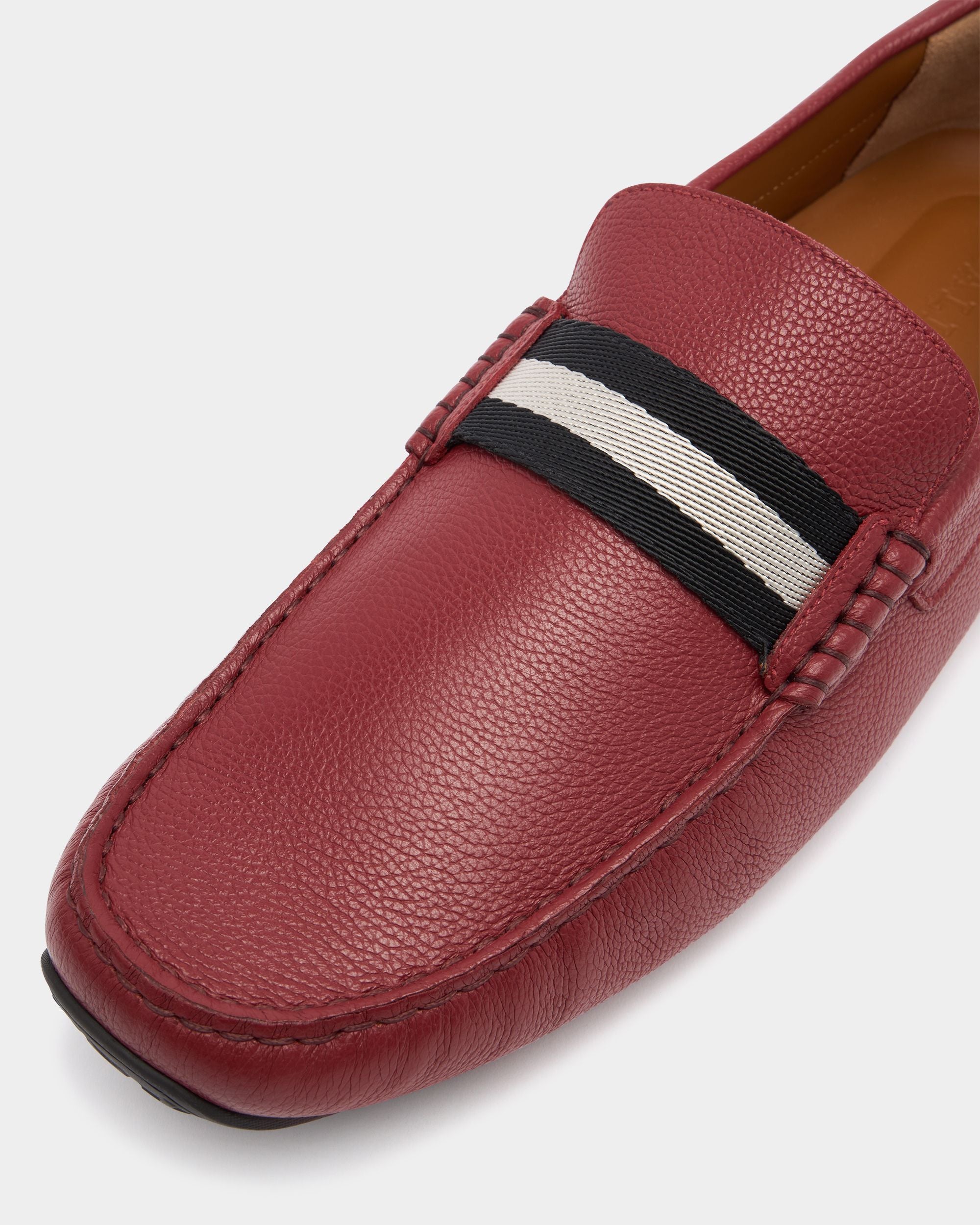 Bally Global - Pilot Driver In Red Leather - Red